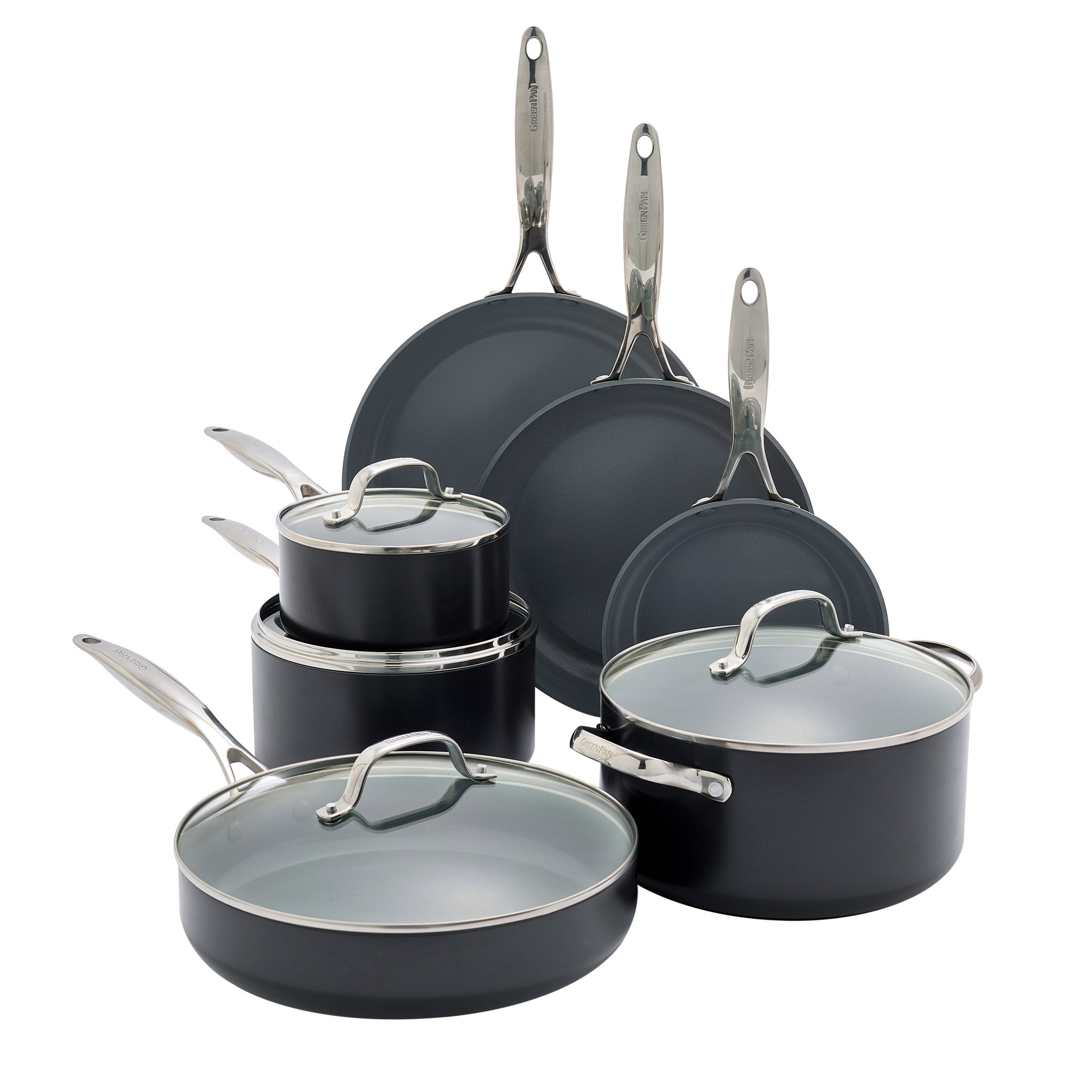 GREENPAN VALENCIA PRO CERAMIC 11-PIECE COOKWARE SET