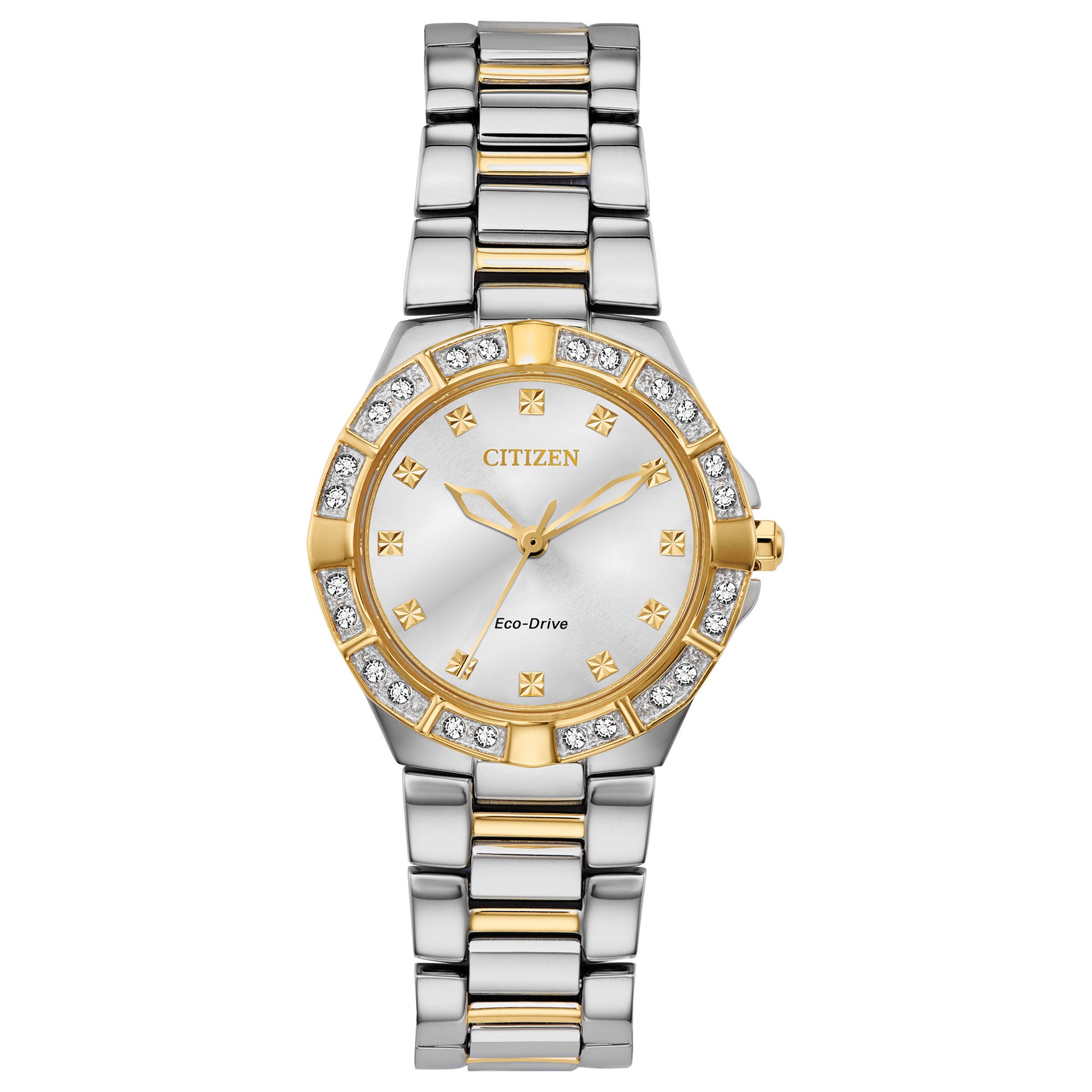 CITIZEN ECO-DRIVE TWO-TONE STAINLESS STEEL LADIES WATCH - Image 1