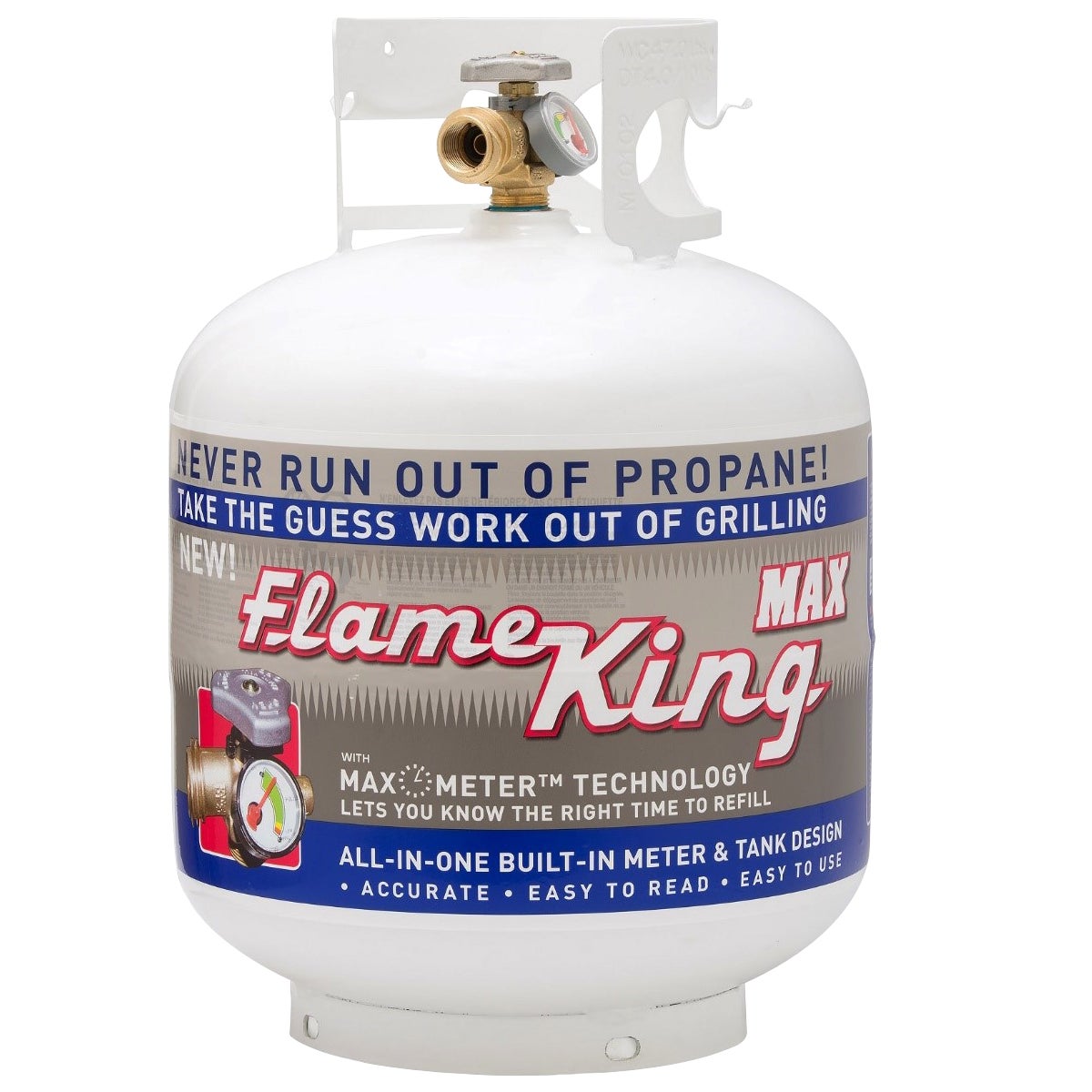 WORTHINGTON 20LB PROPANE TANK W/ OPD VALVE & GAUGE - Image 1