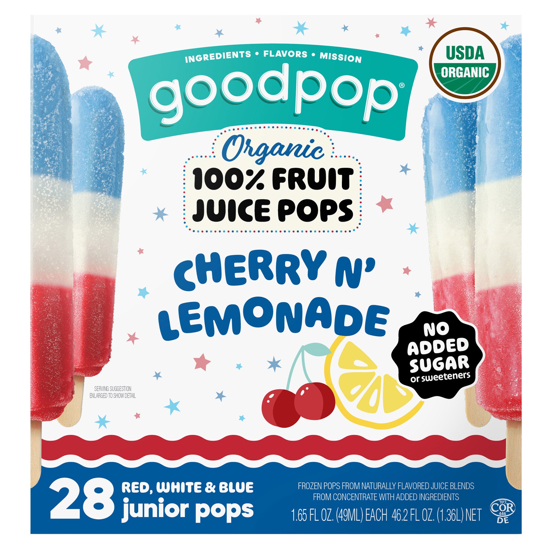 GOODPOP JR CHERRY N' LEMONDAE 28 CT