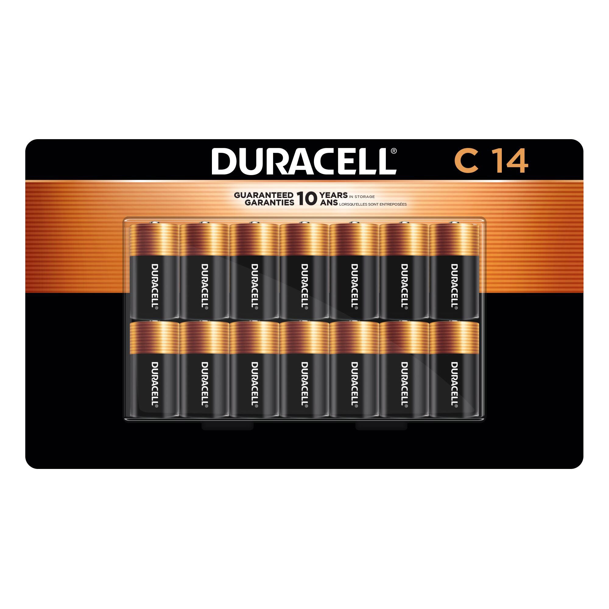 DURACELL ALKALINE BATTERIES C 14 PACK CARDED - Image 1