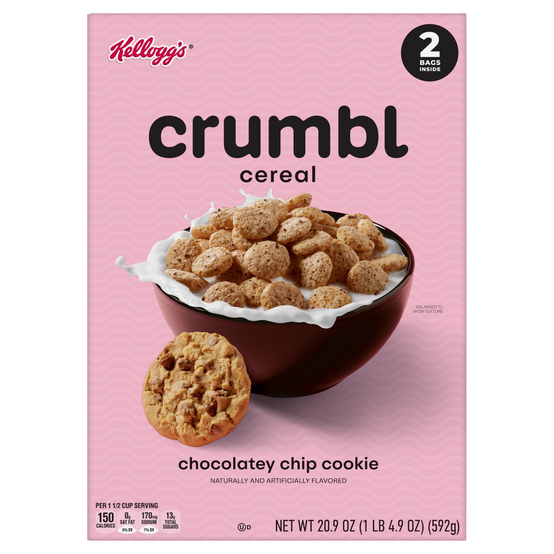 KELLOGG'S CRUMBL COOKIES CEREAL 20.9 OZ