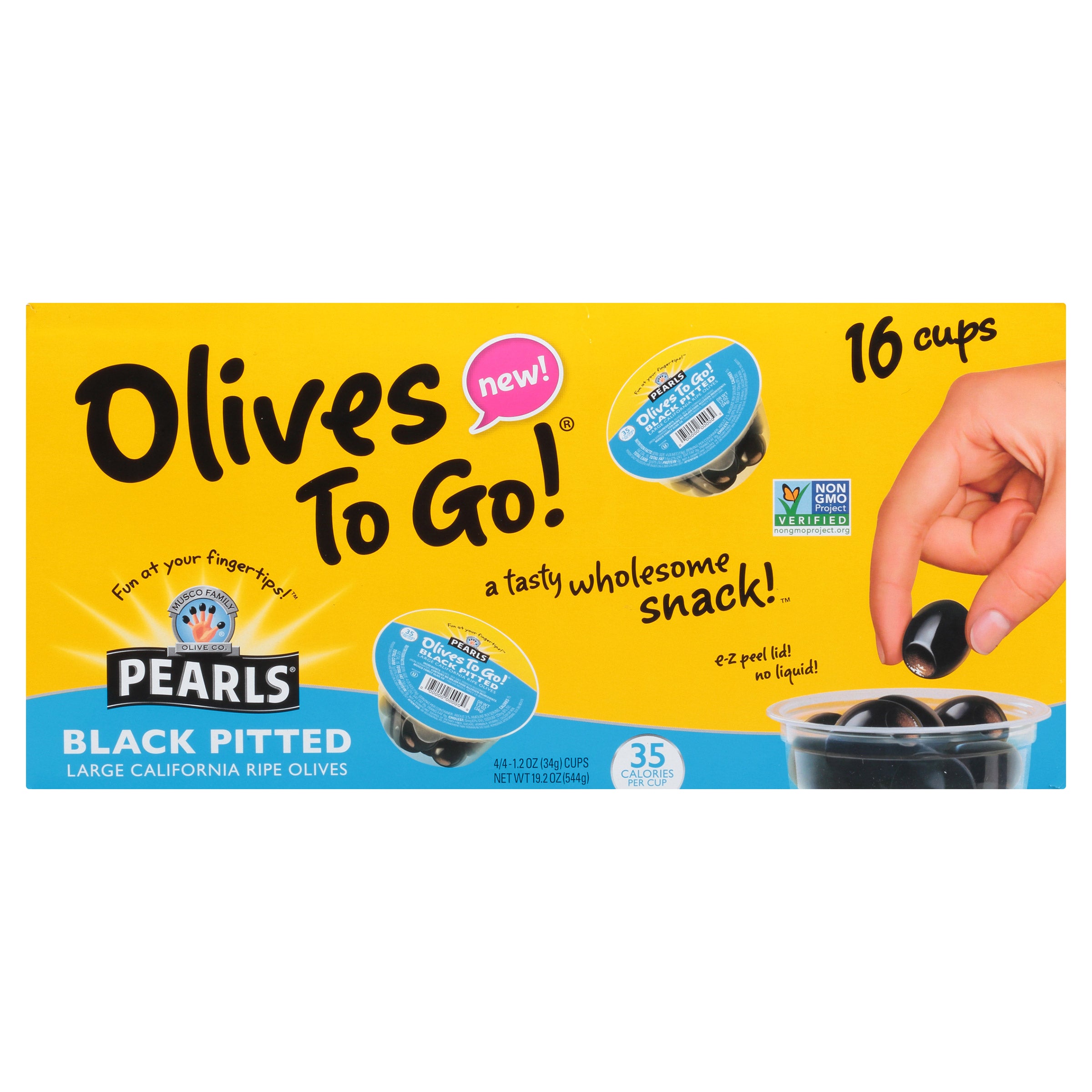 PEARLS OLIVES TO GO CUPS 16/1.2 OZ