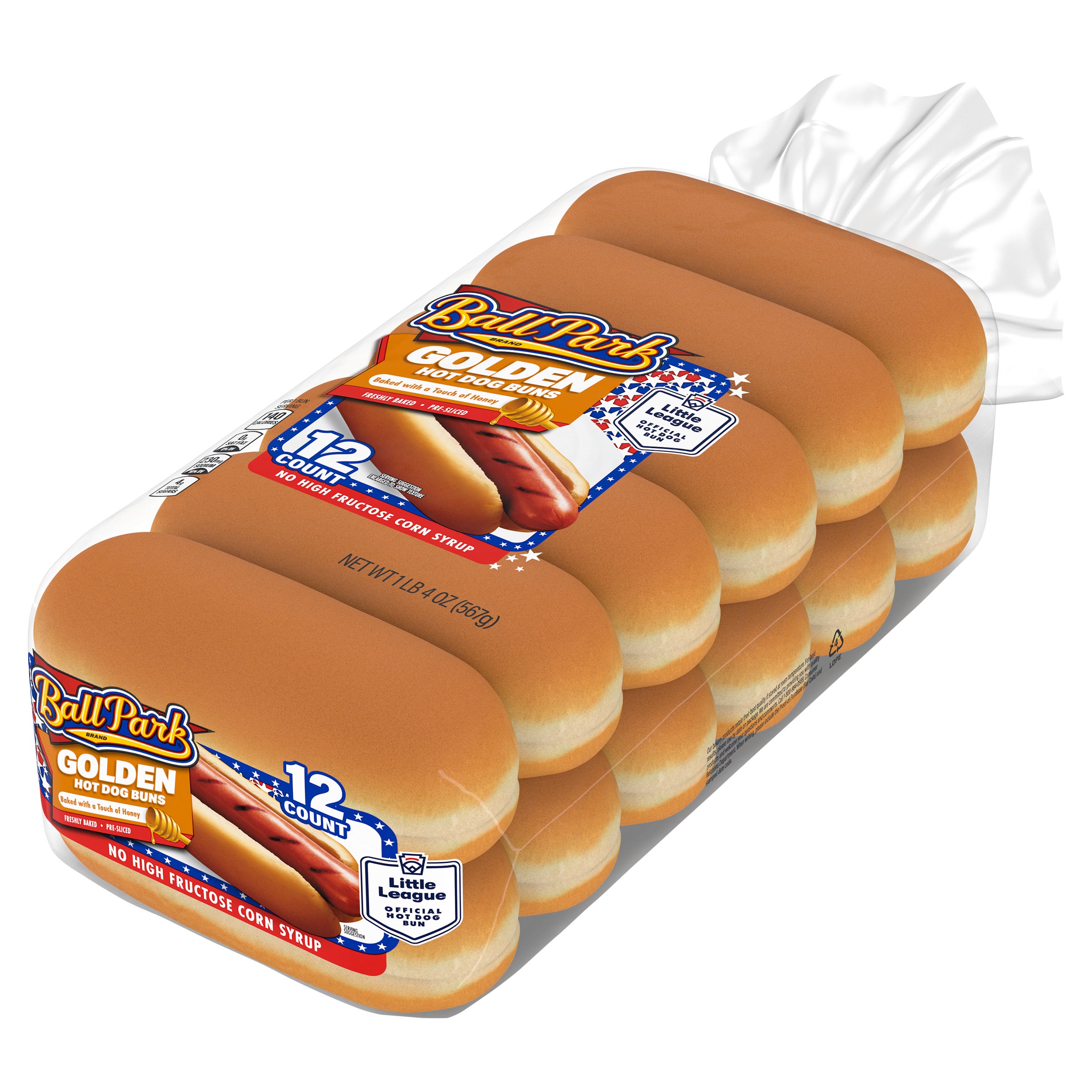 BALLPARK 6¨ HOT DOG BUNS 12 CT