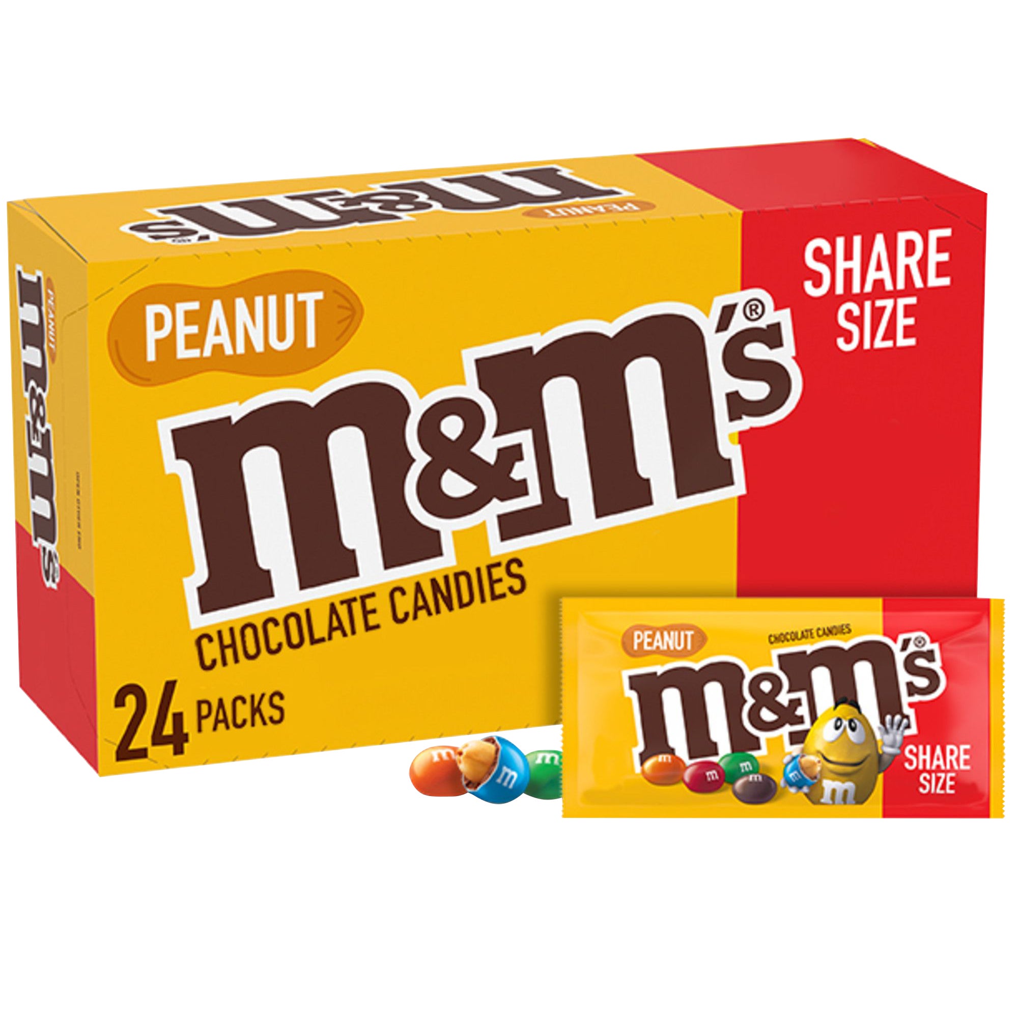 M&M'S PEANUT SHARE SIZE 24 CT/3.27 OZ (4.9LBS)