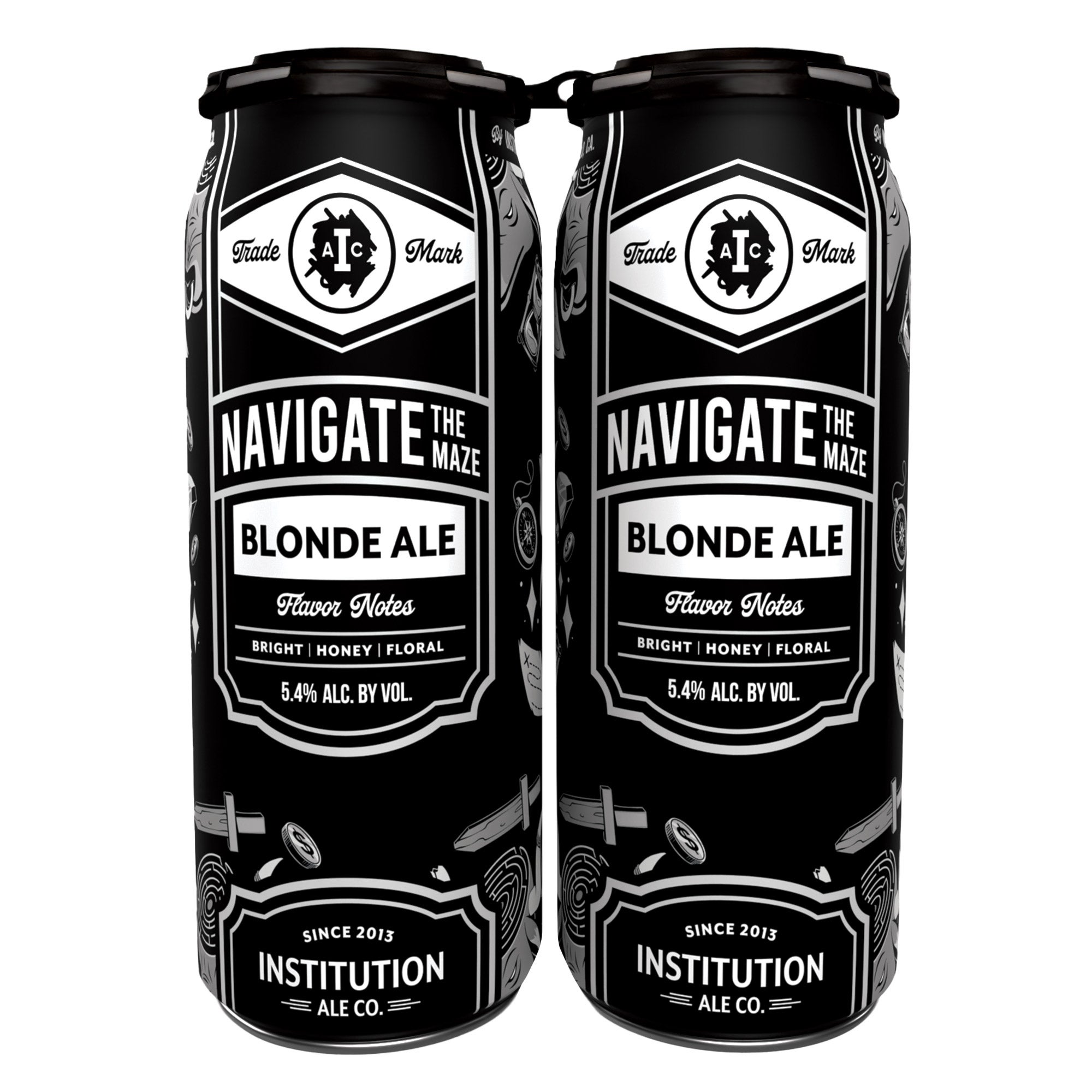 INSTITUTION ALE CO NAVIGATE THE MAZE ALE 6/16 OZ CANS - Image 1