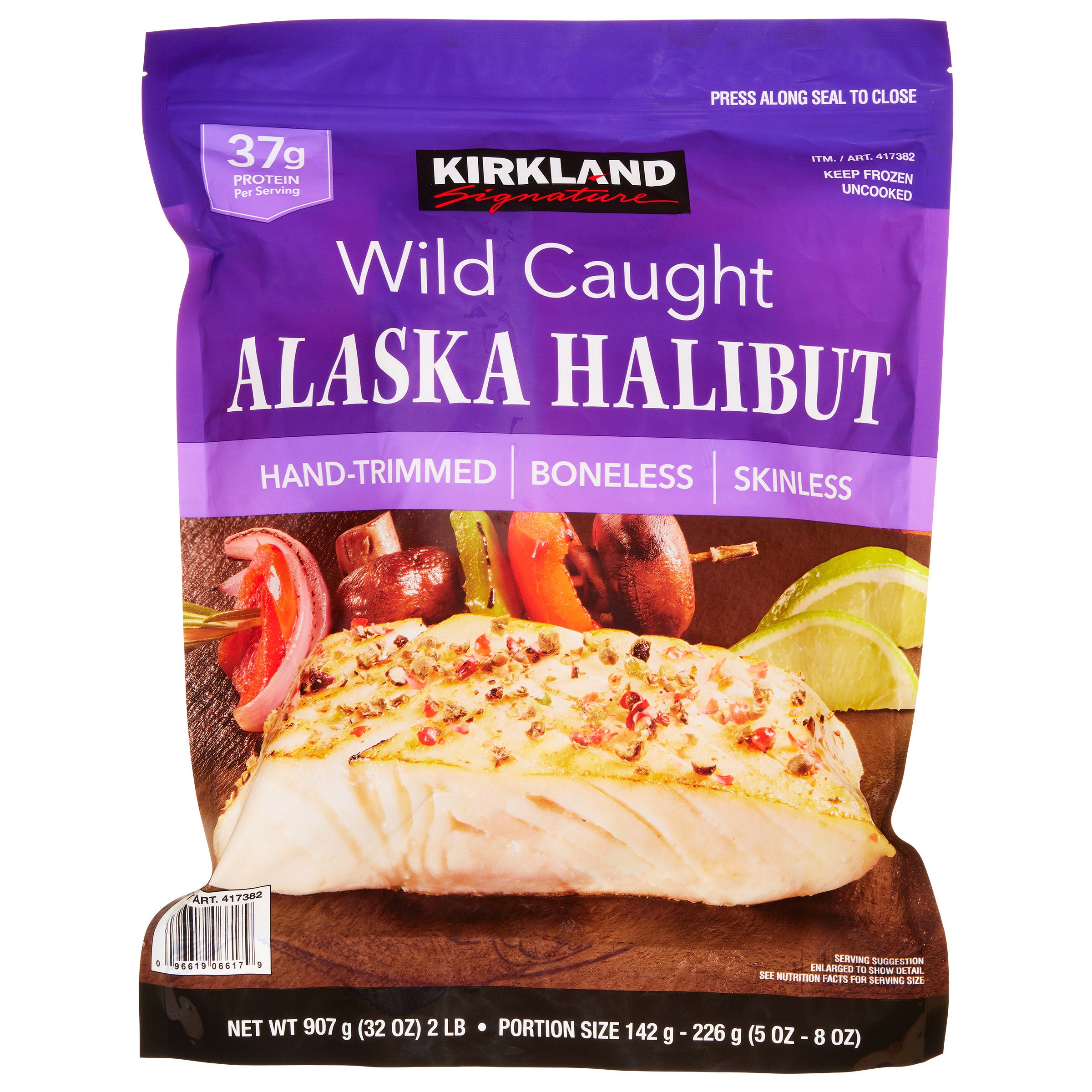 KIRKLAND SIGNATURE WILD ALASKAN HALIBUT 2 LBS INDV-WRAPPED