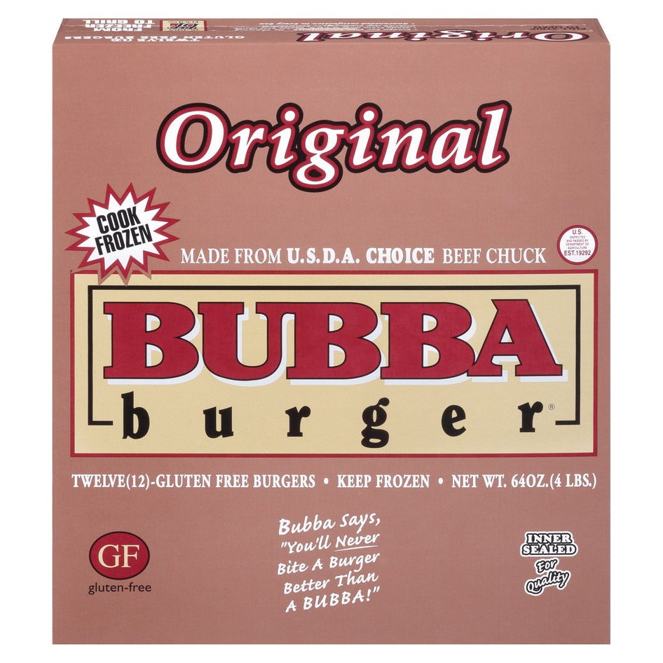 ORIGINAL BUBBA BURGER USDA CHOICE 12/5.3OZ (4 LBS)