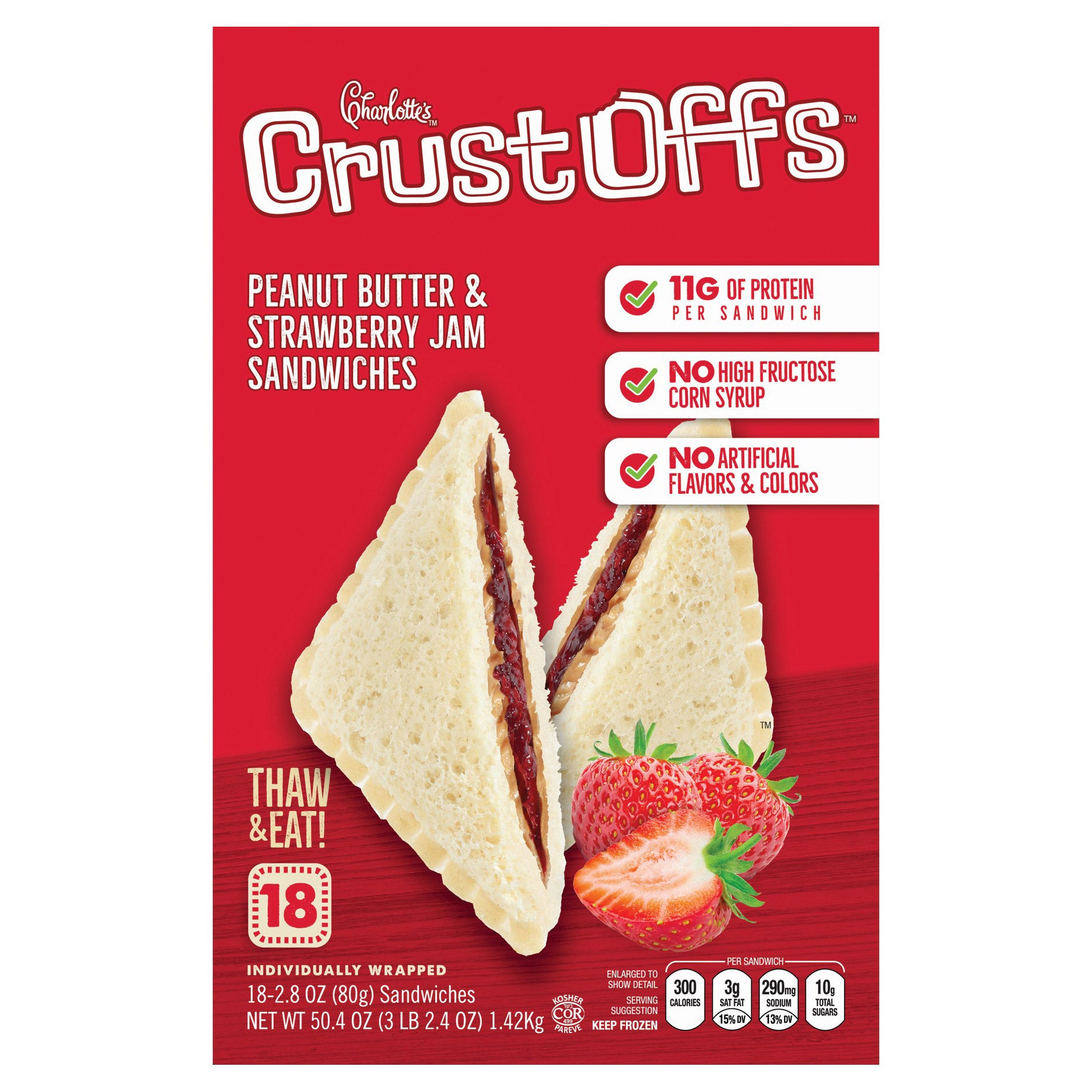 CHARLOTTE'S STRAWBERRY CRUSTOFFS 18/2.8 OZ