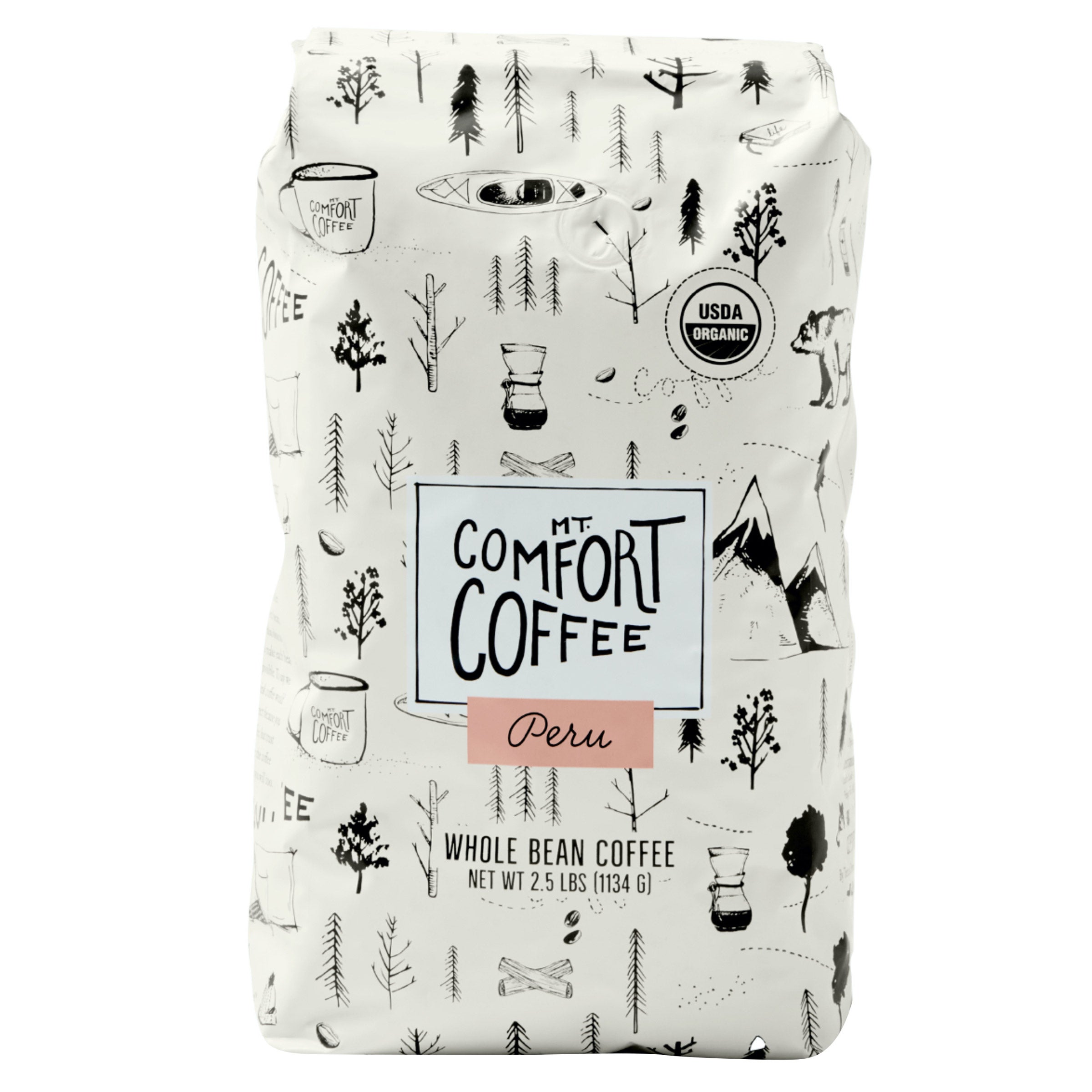 MT COMFORT ORGANIC PERU COFFEE 2.5 POUND BAG