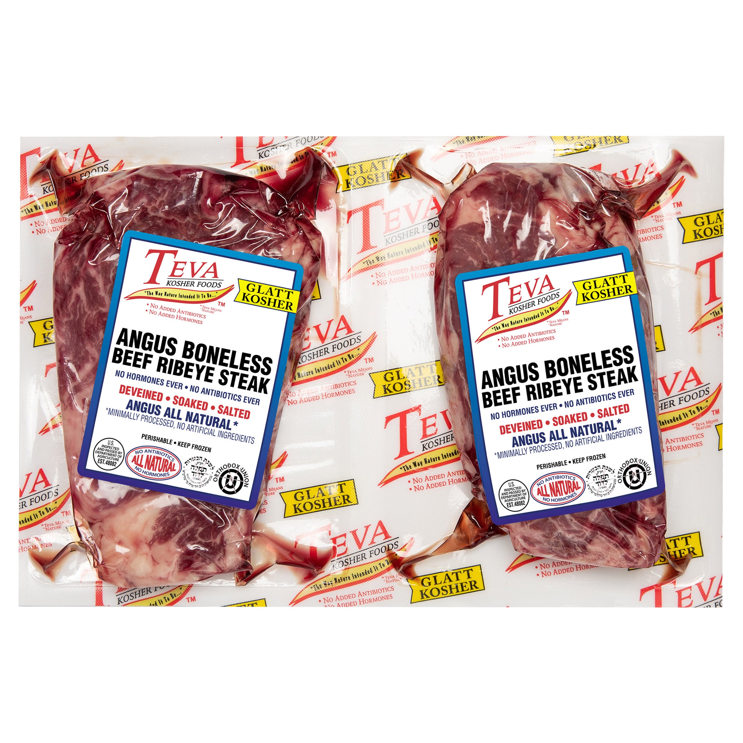 TEVA GLATT KOSHER ANGUS BONLESS RIBEYE PRICE PER POUND - Image 1