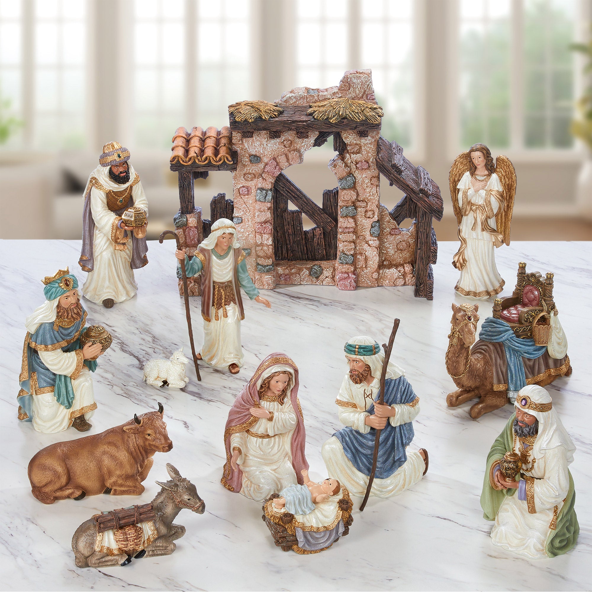 KIRKLAND SIGNATURE ^ NATIVITY 14-PIECE SET - Image 1