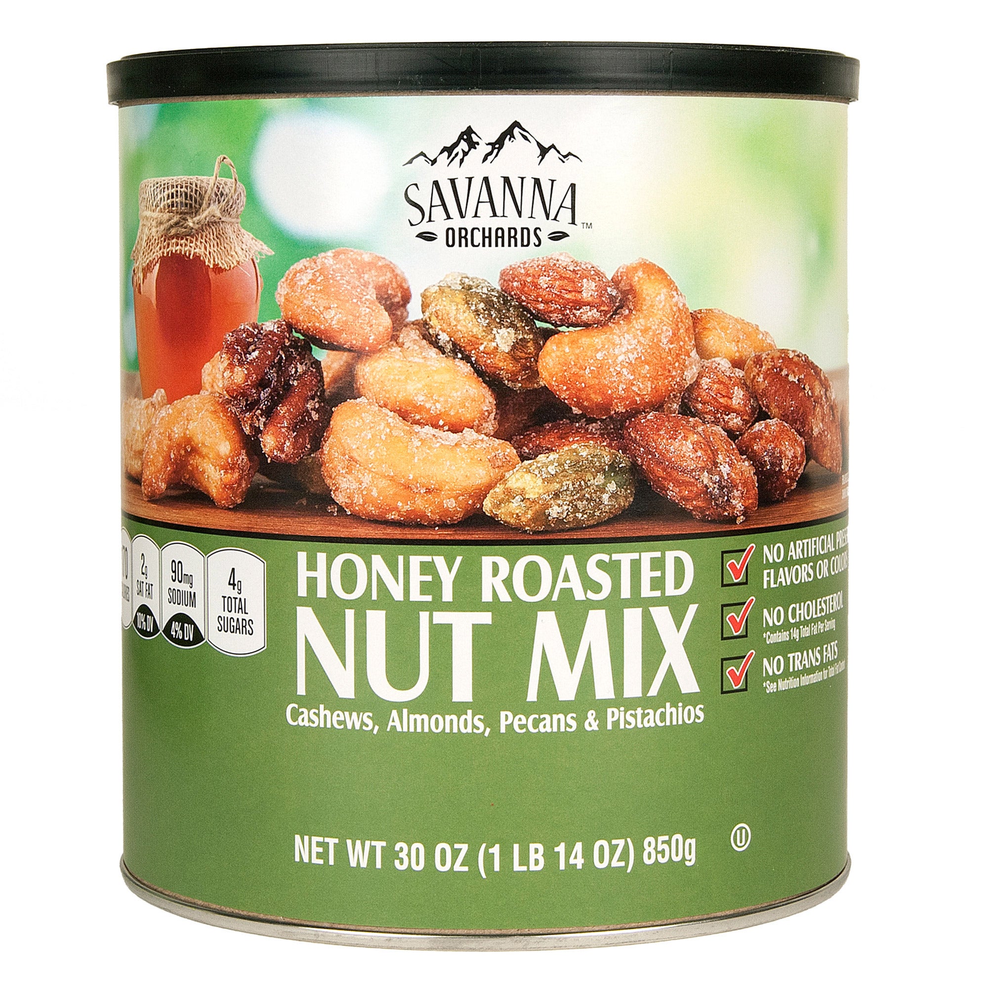 SAVANNA ORCHARDS HONEY ROASTED NUT MIX 1 POUND 14 OUNCES - Image 1