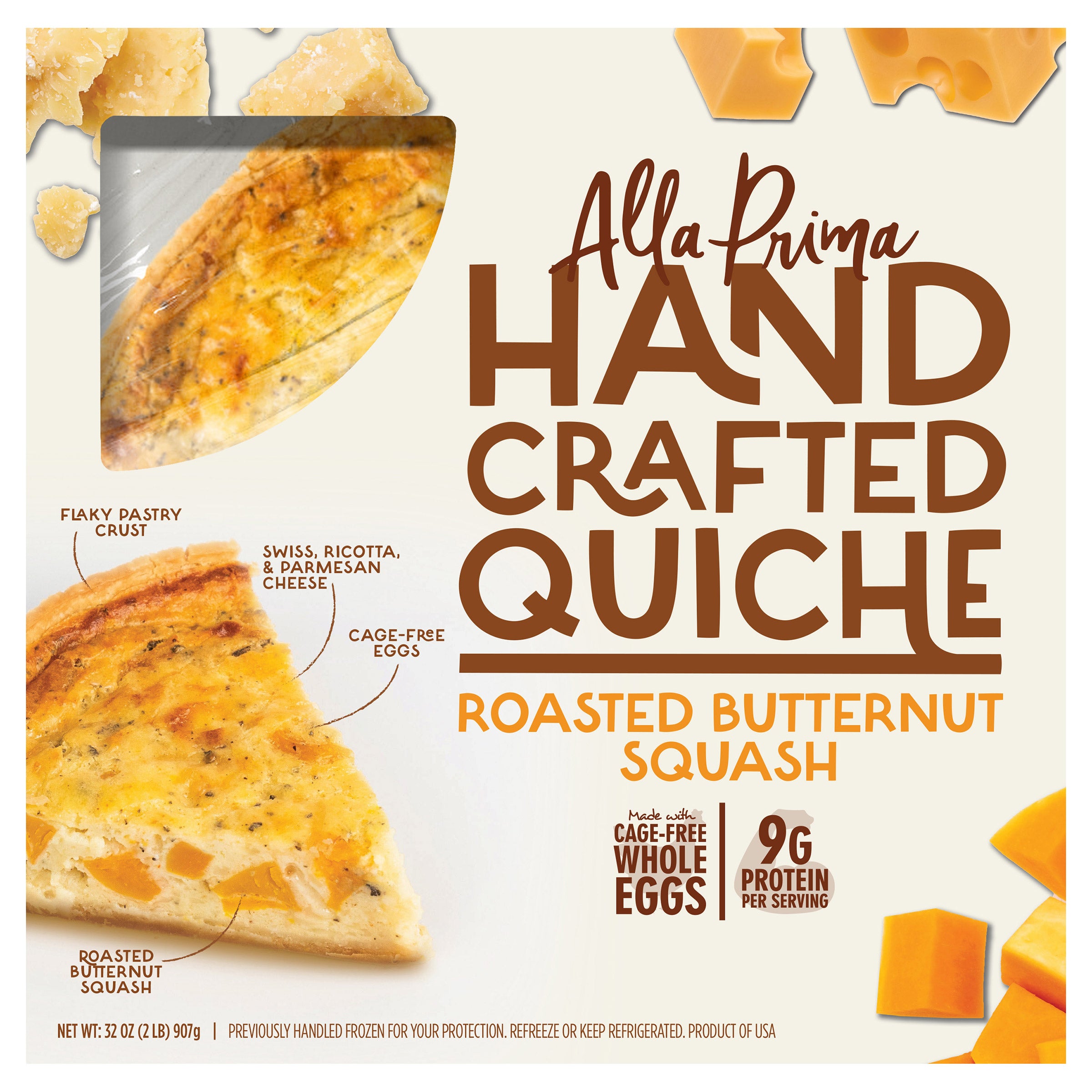 ALLA PRIMA QUICHE BUTTERNUT SQUASH 30 OZ