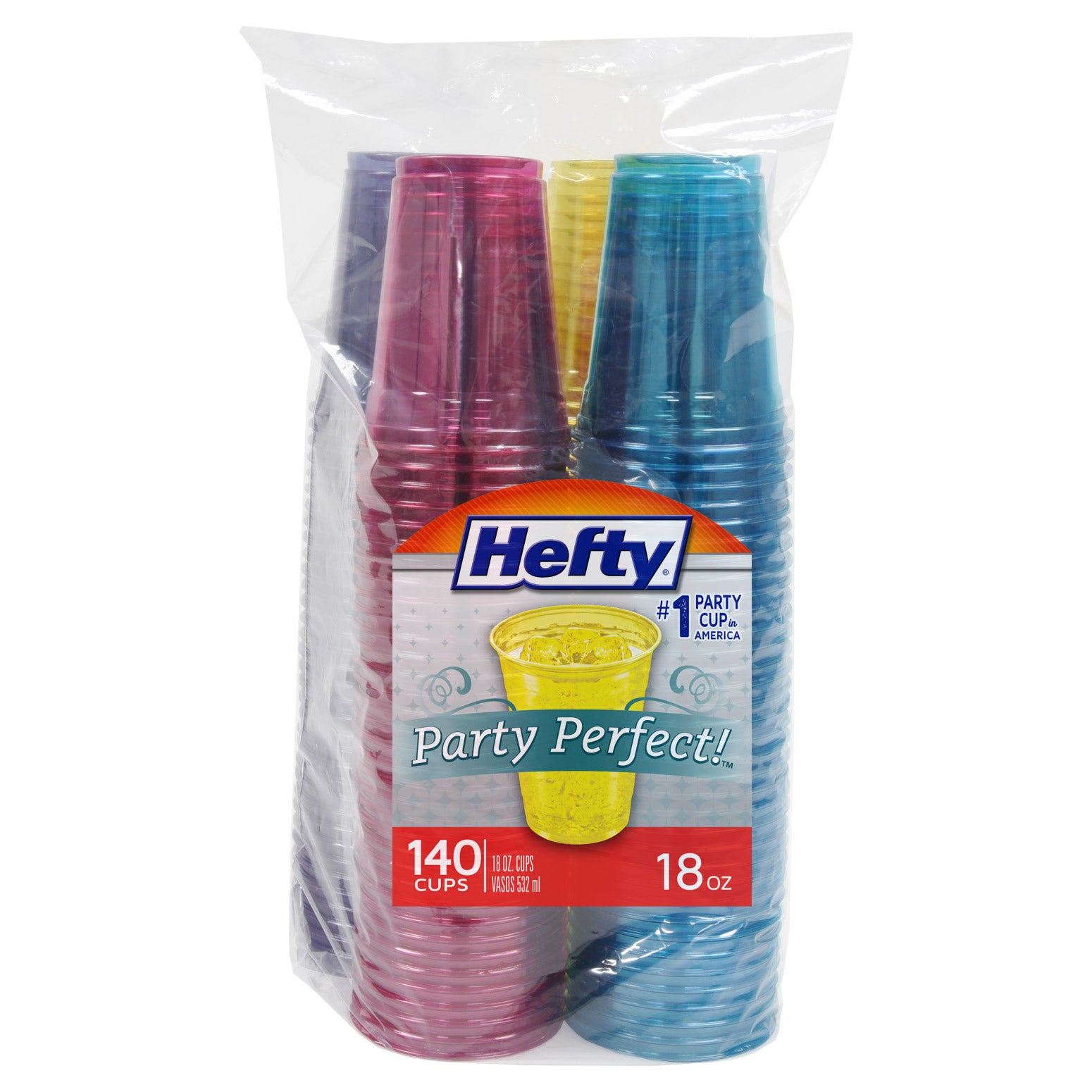 HEFTY 18OZ PARTY CUPS 140CT