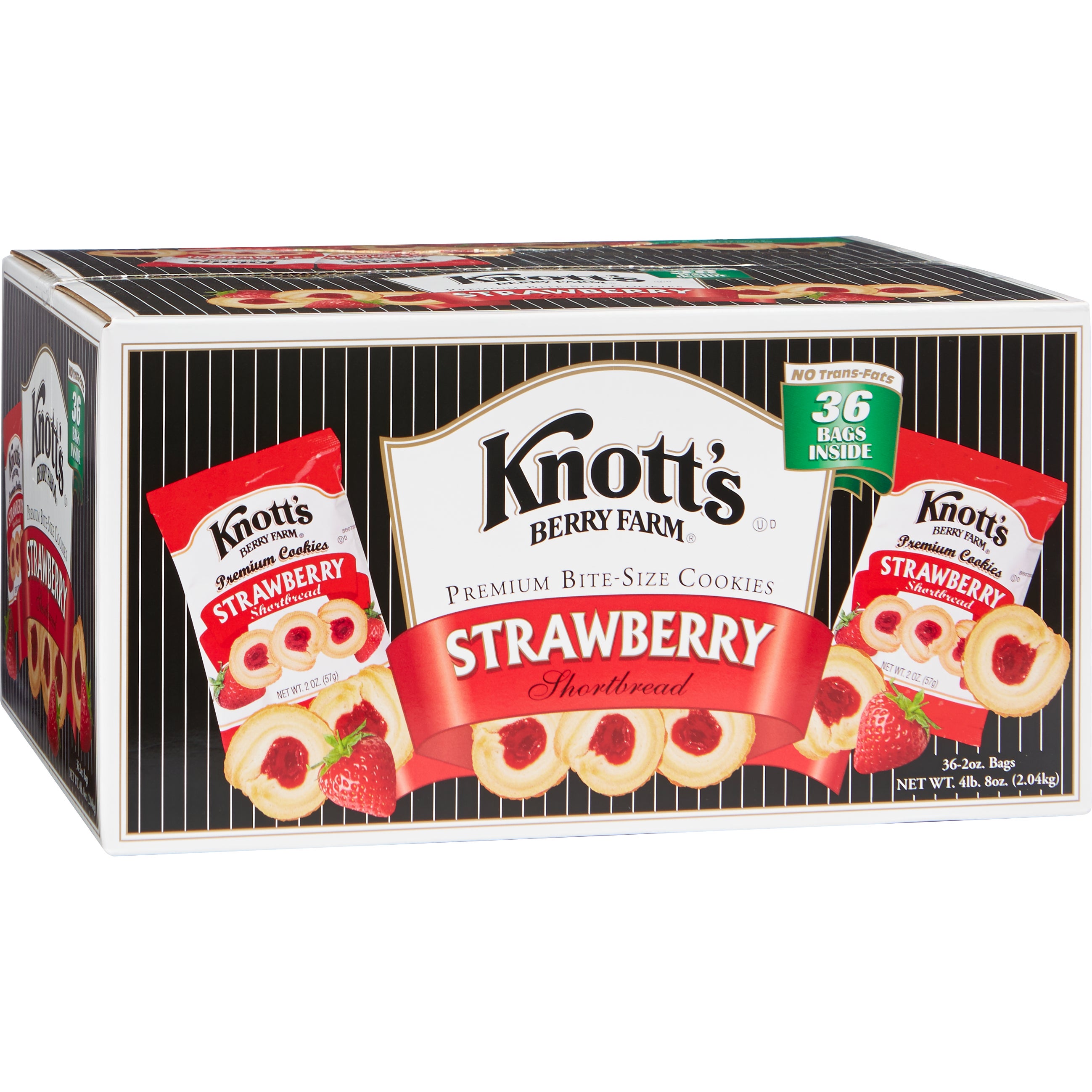 KNOTT'S BERRY FARM STRAWBERRY SHORTBREAD 36 CT/2 OZ - Image 1