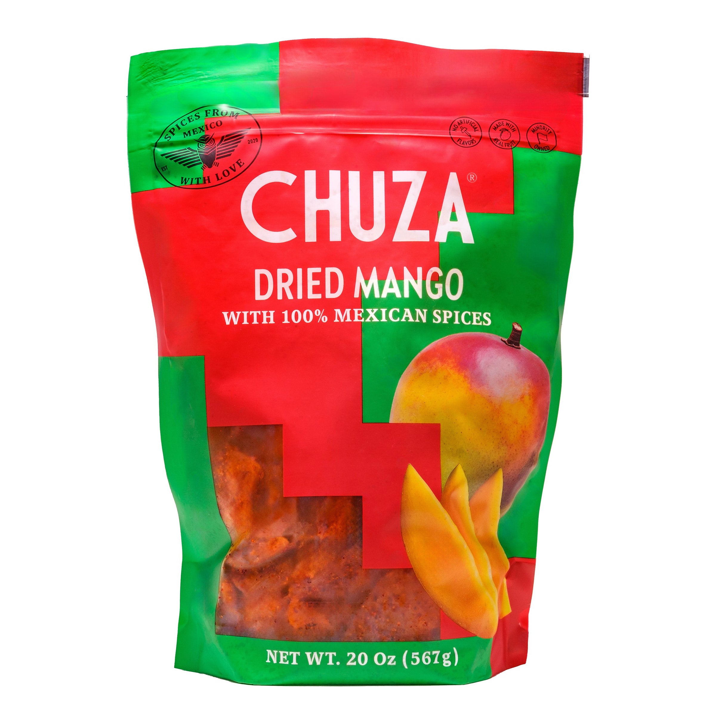 CHUZA DRIED MANGO WITH SPICE 20 OUNCES - Image 1