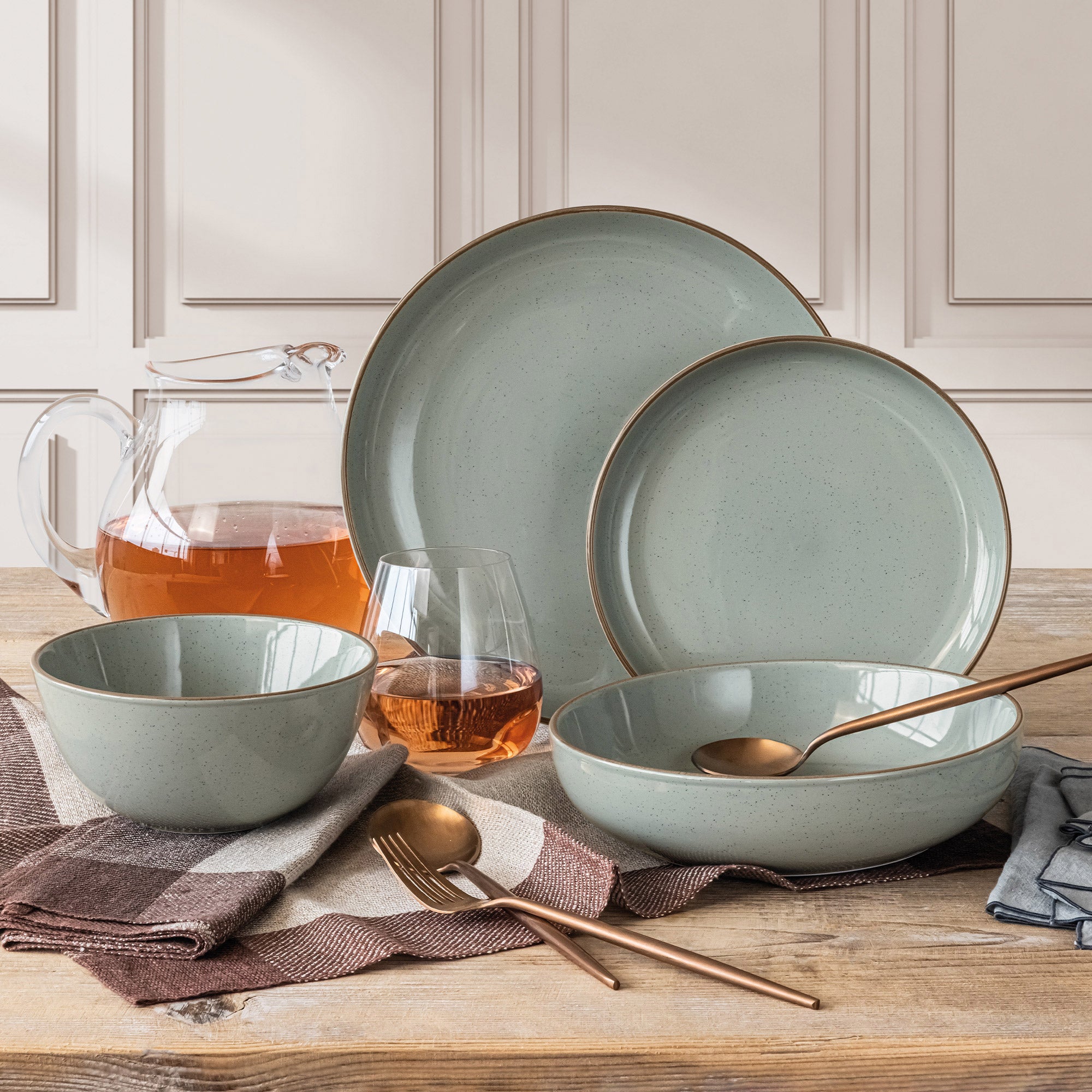 OVER&BACK OPTIONS DINNERWARE SET 16PC