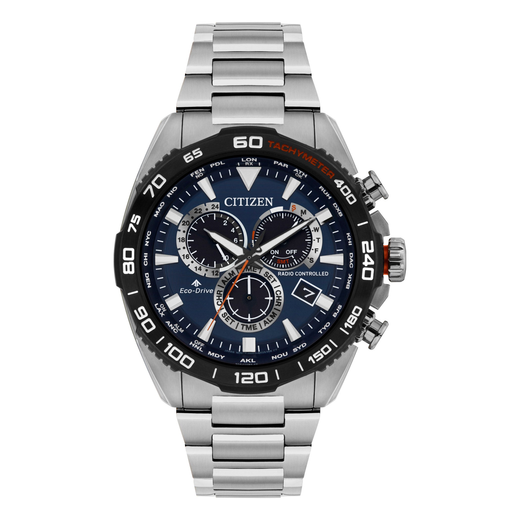 CITIZEN PROMASTER STAINLESS STEEL 45MM MENS ECO DRIVE WATCH