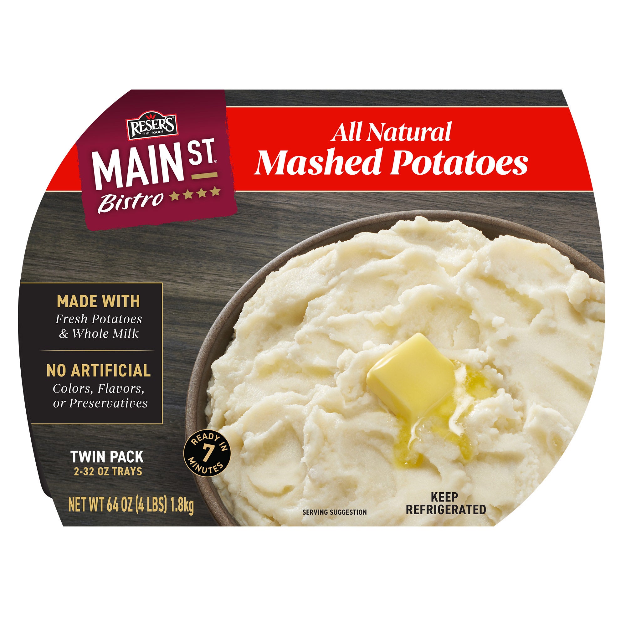 MAIN STREET BISTRO MASHED POTATOES 2/32 OUNCE PACKAGES