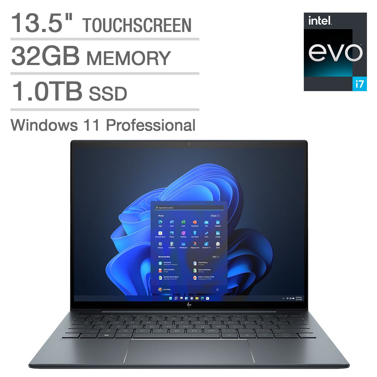HP DGF4-I73251 13.5¨ DRAGONFLY LAPTOP INTEL EVO PLATFORM >