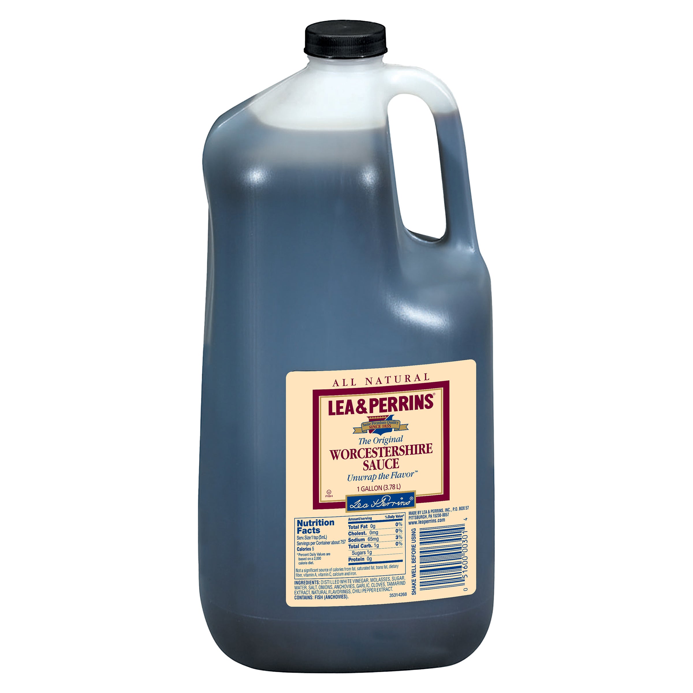 LEA & PERRINS WORCESTERSHIRE SAUCE 128 FL OZ - Image 1