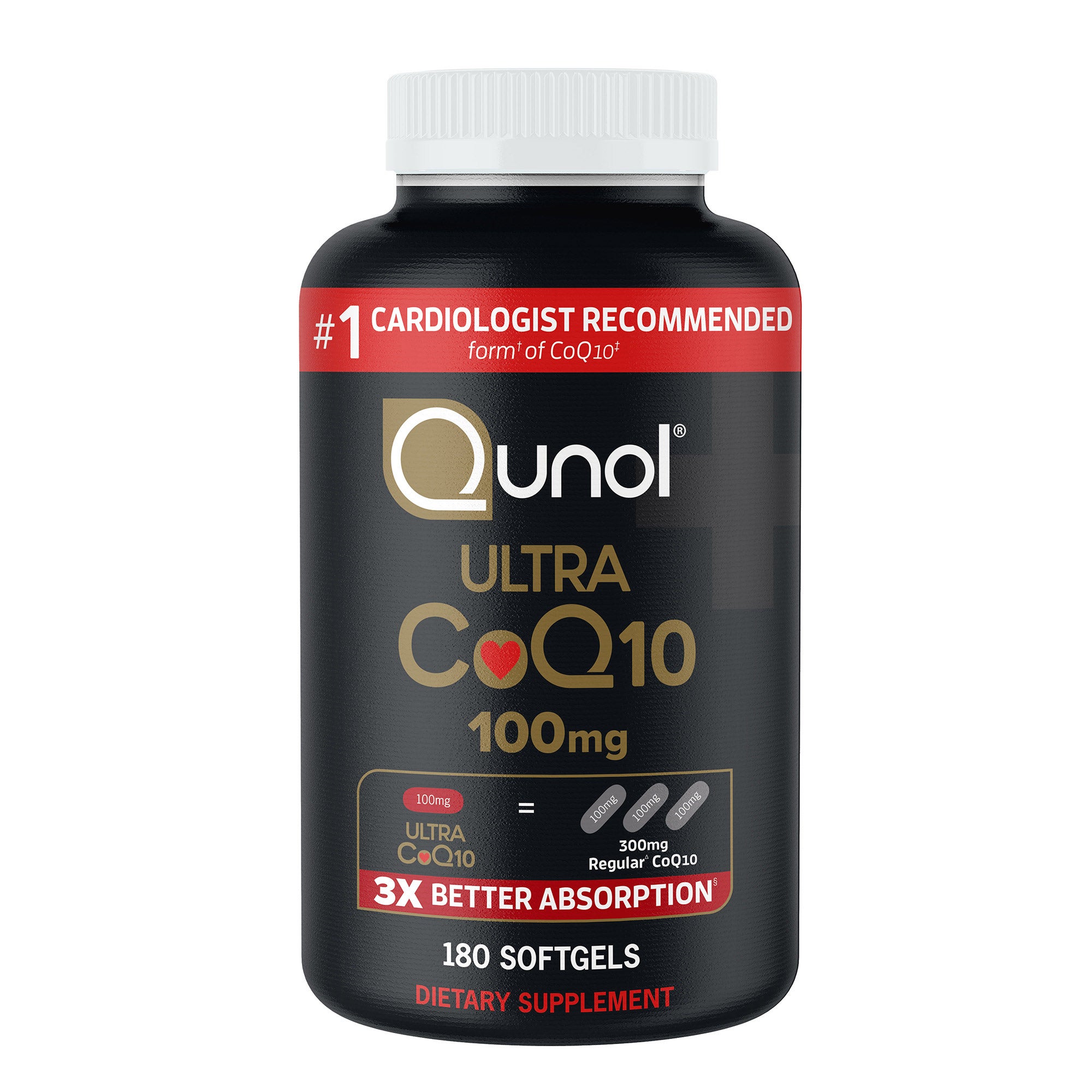 QUNOL ULTRA COQ10 100MG 180 SOFTGLS