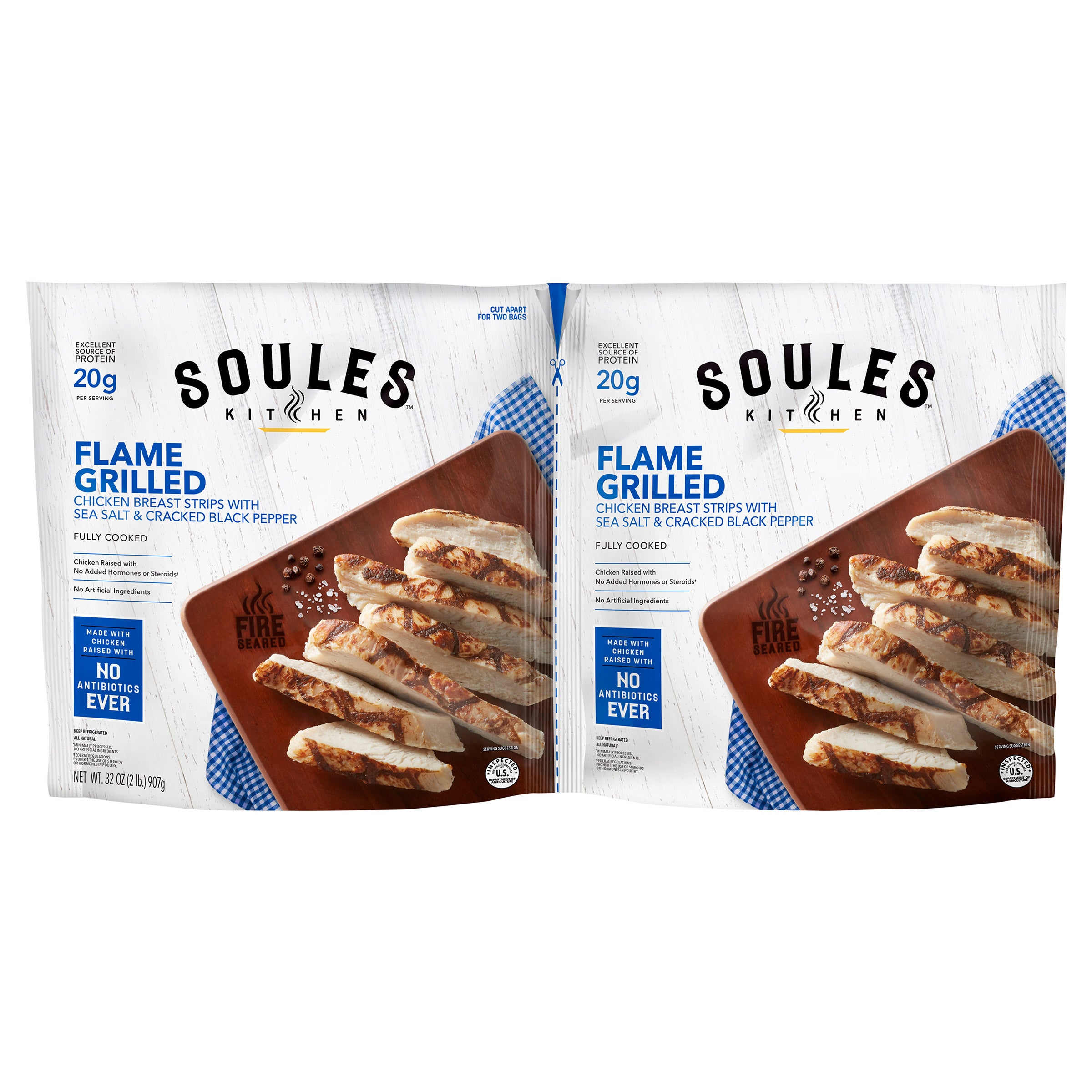 SOULES KITCHEN FLAME GRILLED CHICKEN 32 OZ (2 LBS)