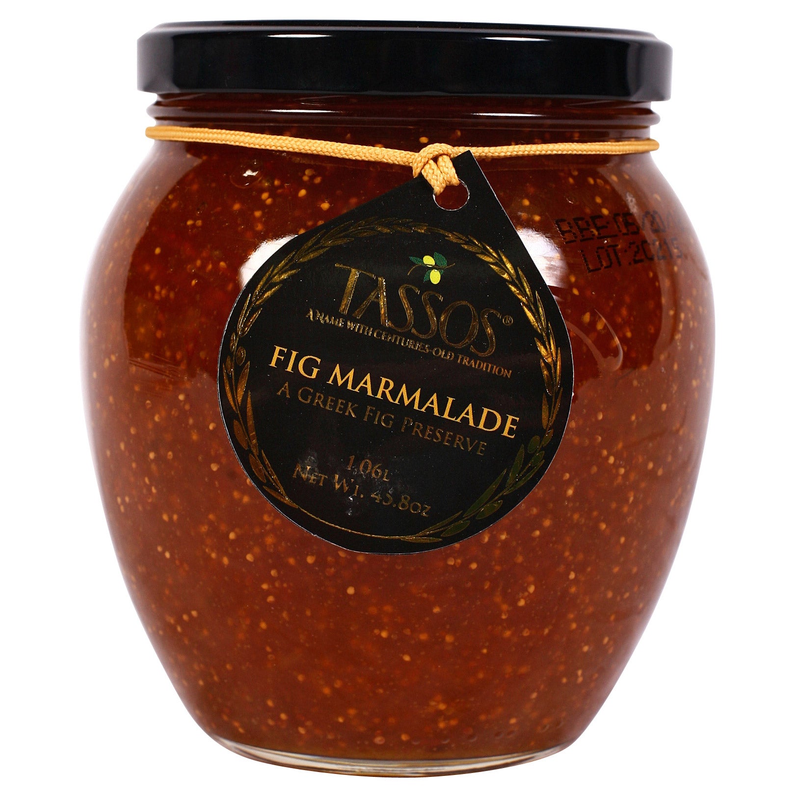 TASSOS FIG MARMALADE 45.8 OUNCE JAR