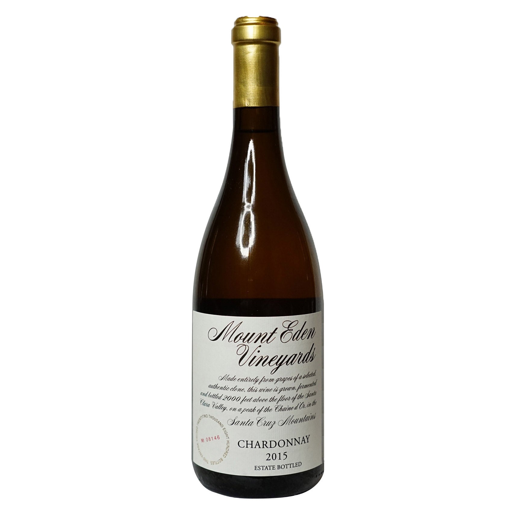MOUNT EDEN ESTATE CHARDONNAY SANTA CRUZ MTN 750ML - Image 1