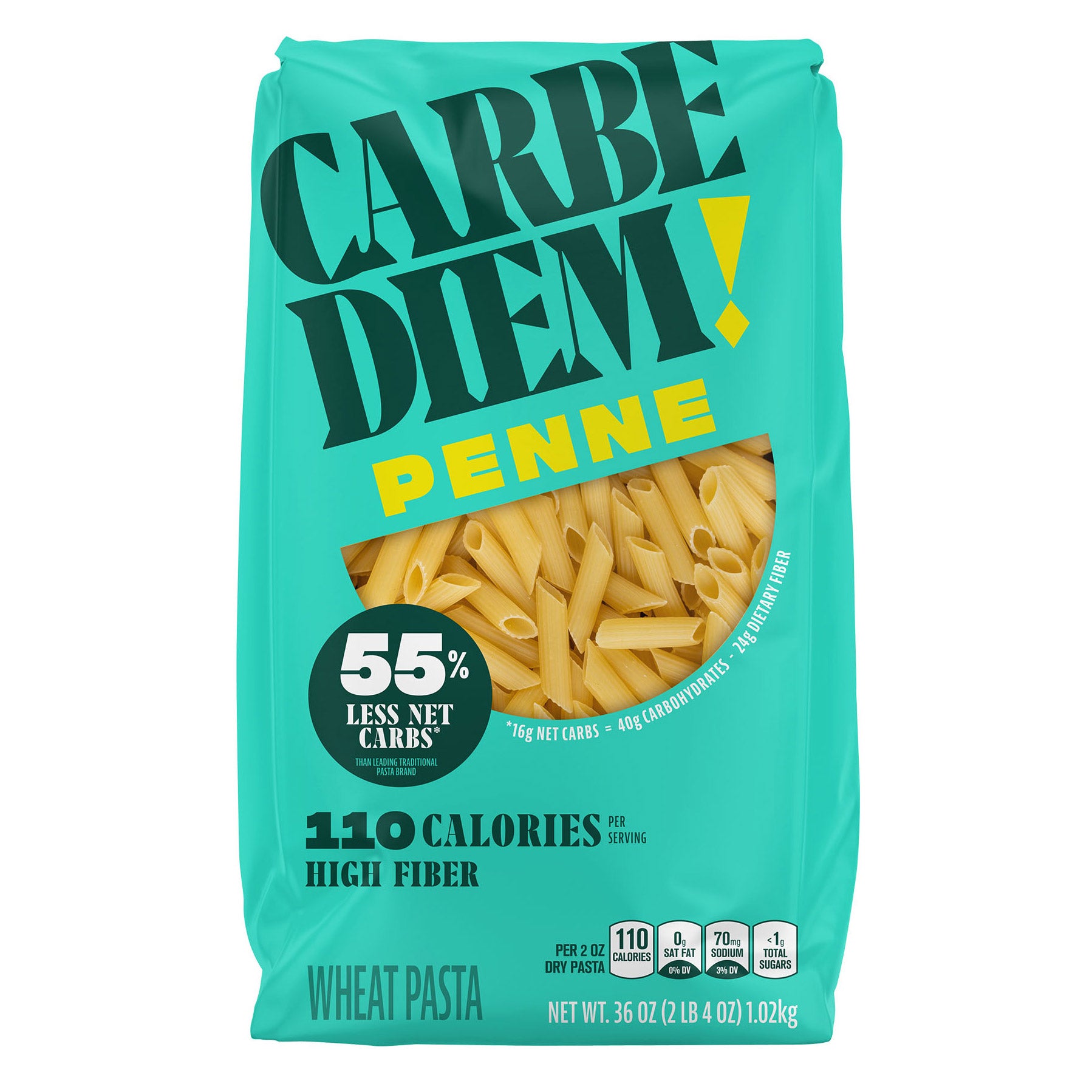 CARBE DIEM PENNE PASTA 2.25 POUNDS
