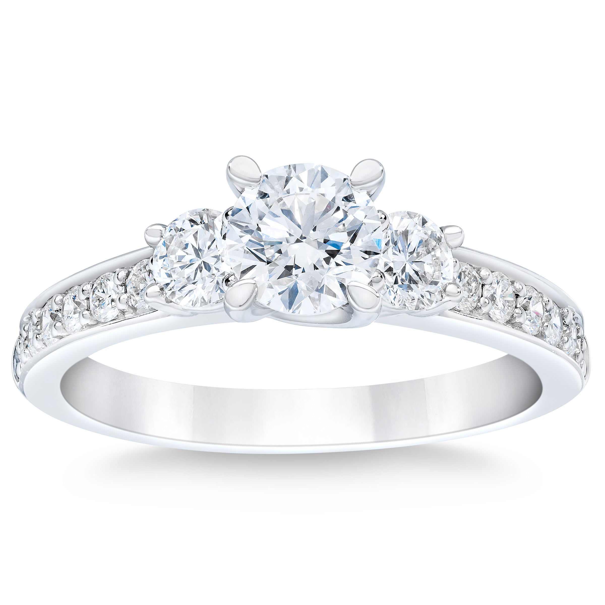 PLATINUM VS2 I 1.40CTW ROUND DIAMOND RING (0.70CTR) - Image 1