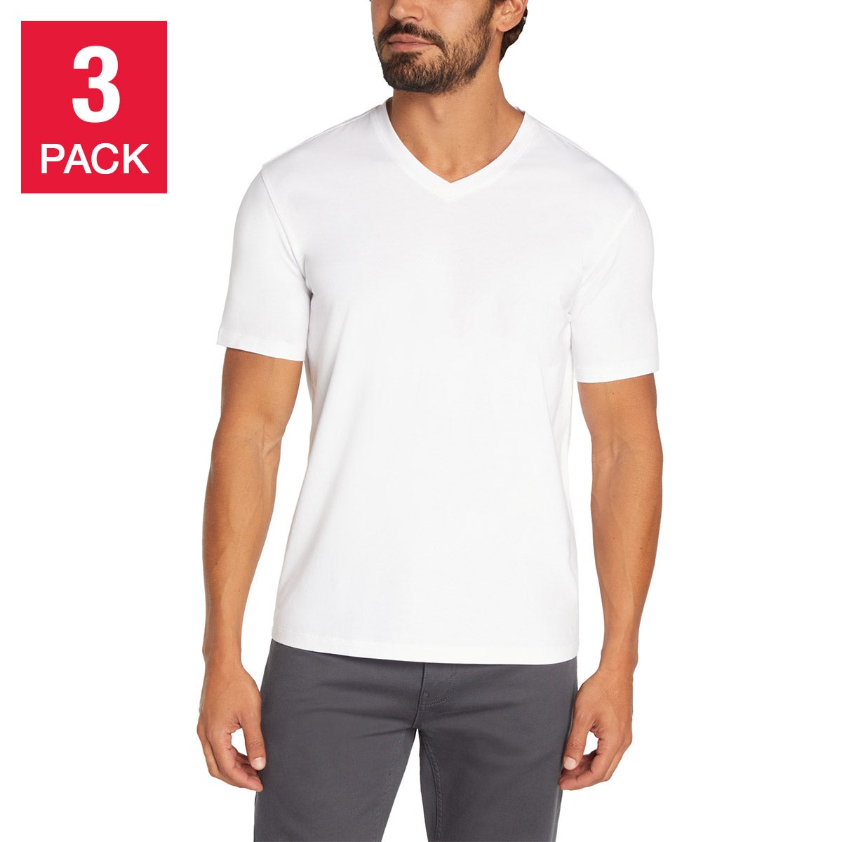 BANANA REPUBLIC MEN'S V-NECK TEE 3PK - Image 1