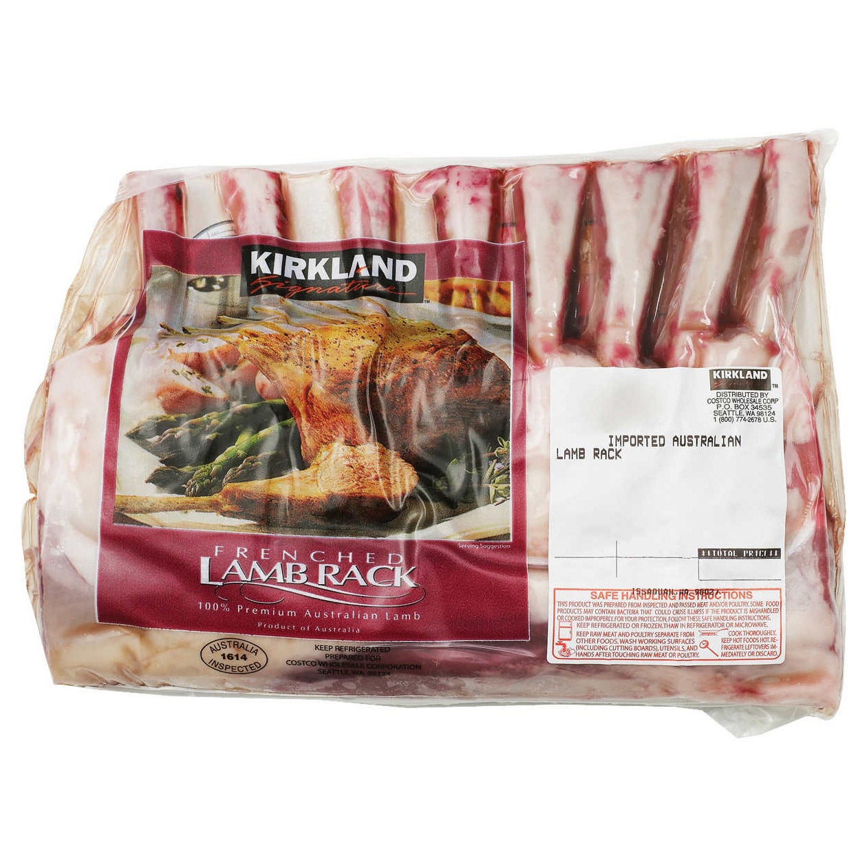 RACK OF LAMB FULL CASE AUSTRALIAN PER LB
