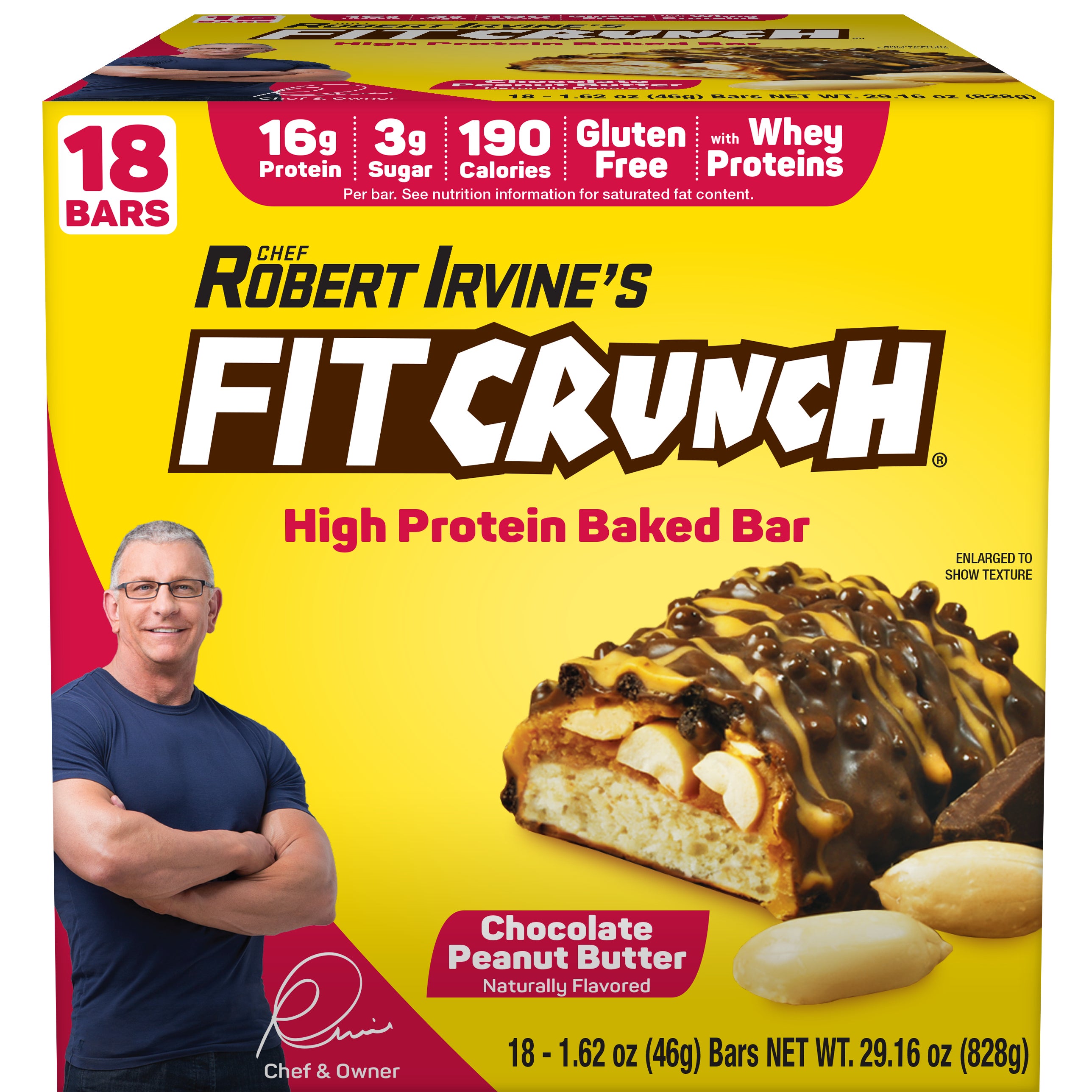 FIT CRUNCH CHOCOLATE PEANUTBUTTER 18/1.62 OZ - Image 1