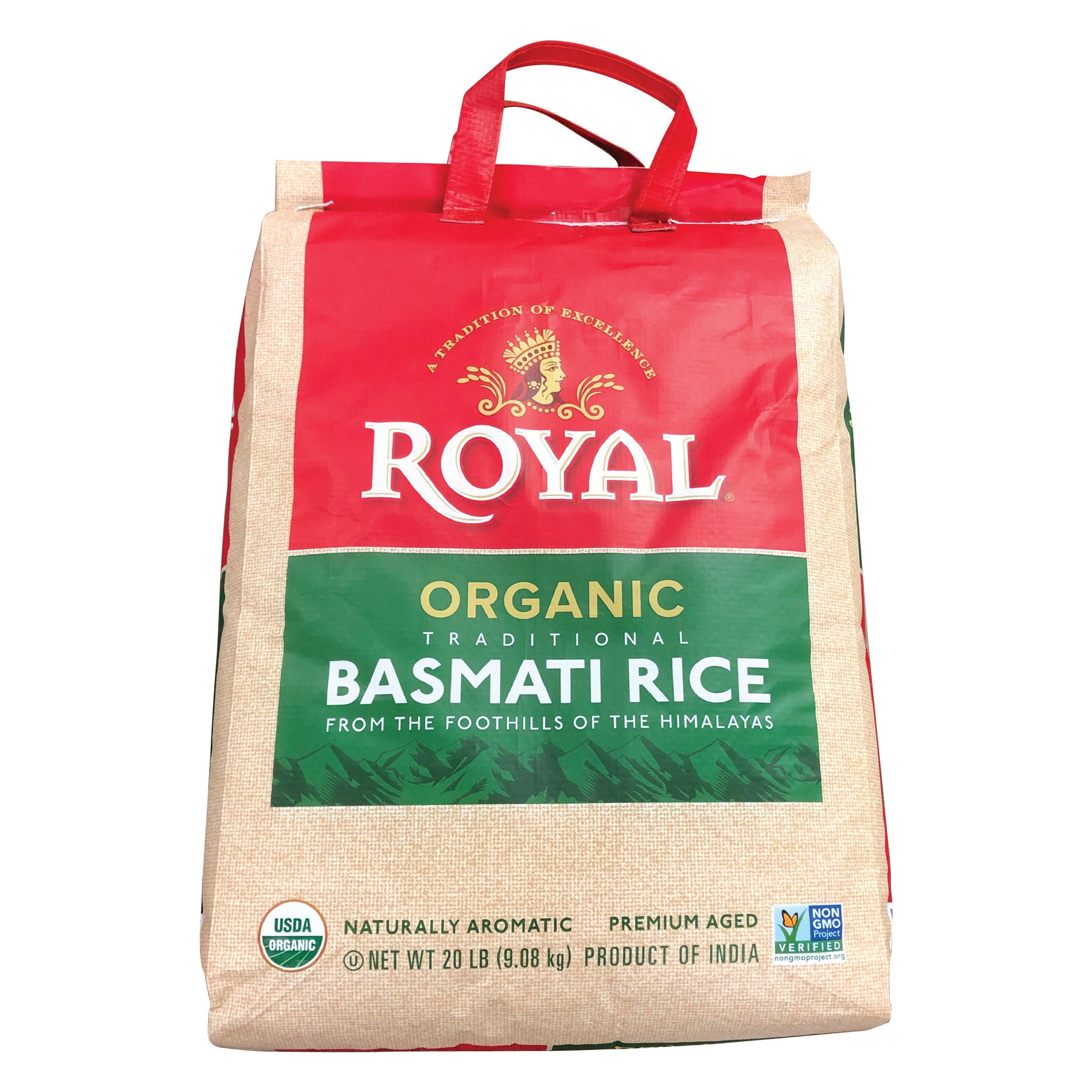 ORGANIC ROYAL TRADITIONAL BASMATI RICE 20 POUNDS - Image 1