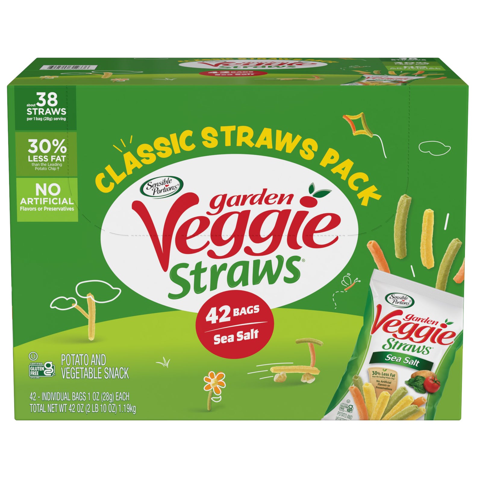SENSIBLE PORTIONS VEGGIE STRAWS 42 CT - Image 1