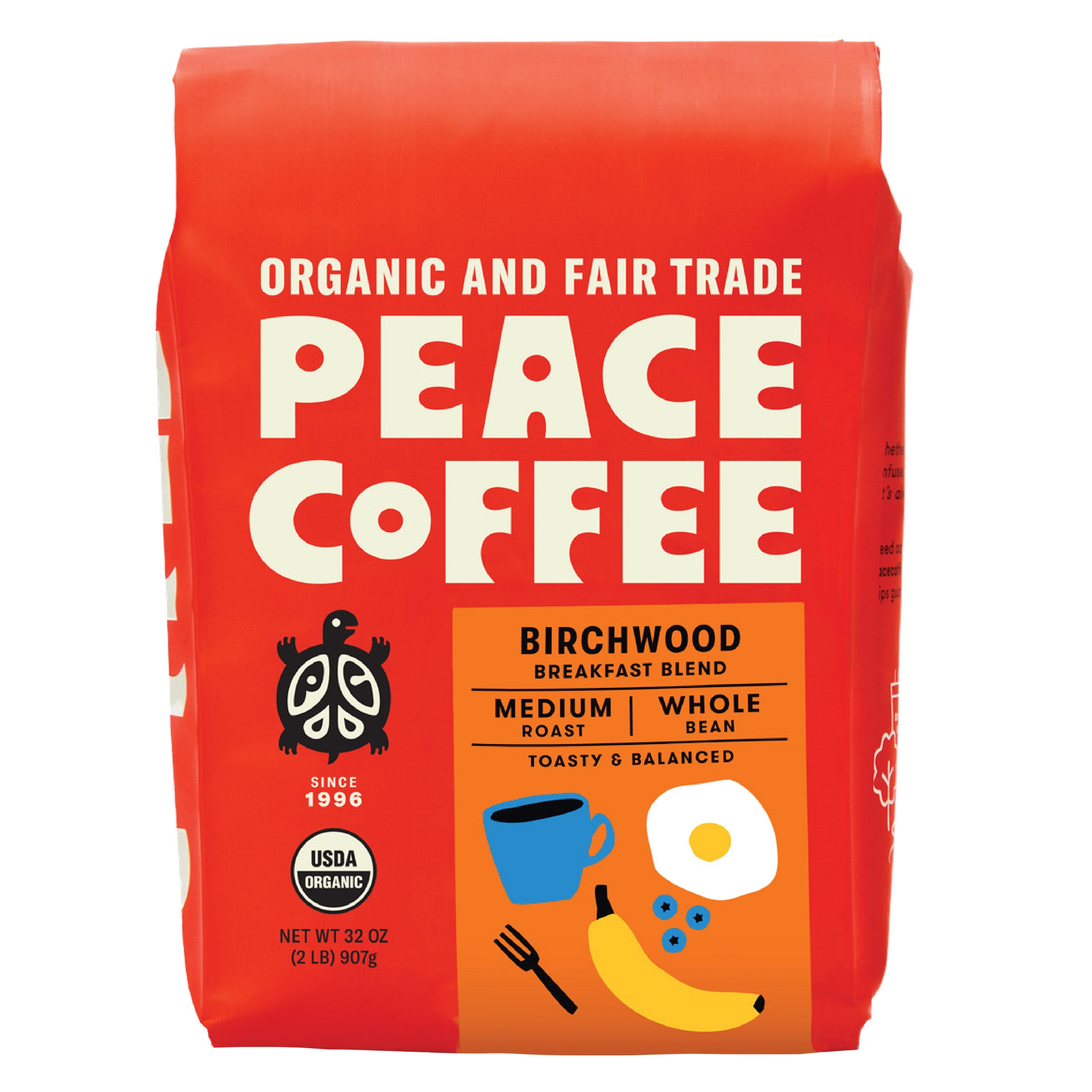 PEACE COFFEE ORG BIRCHWOOD BLEND 2 POUND BAG