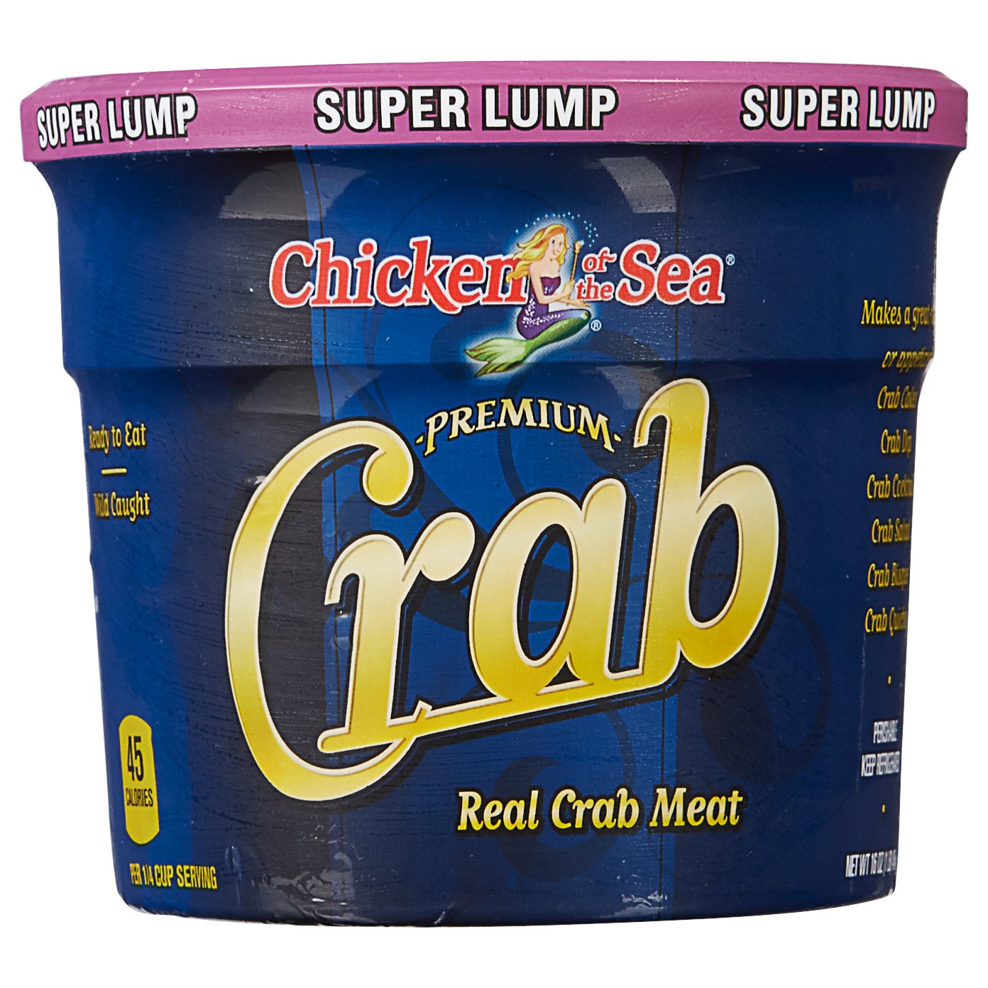 CHICKEN OF THE SEA SUPER LUMP CRAB MEAT 16 OZ