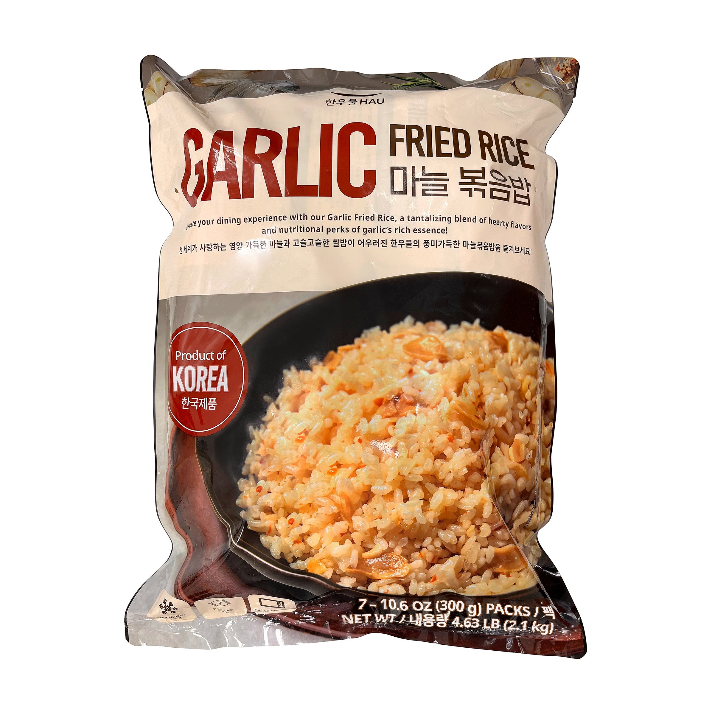 HAU GARLIC FRIED RICE 7/10.6OZ (4.6 LBS)