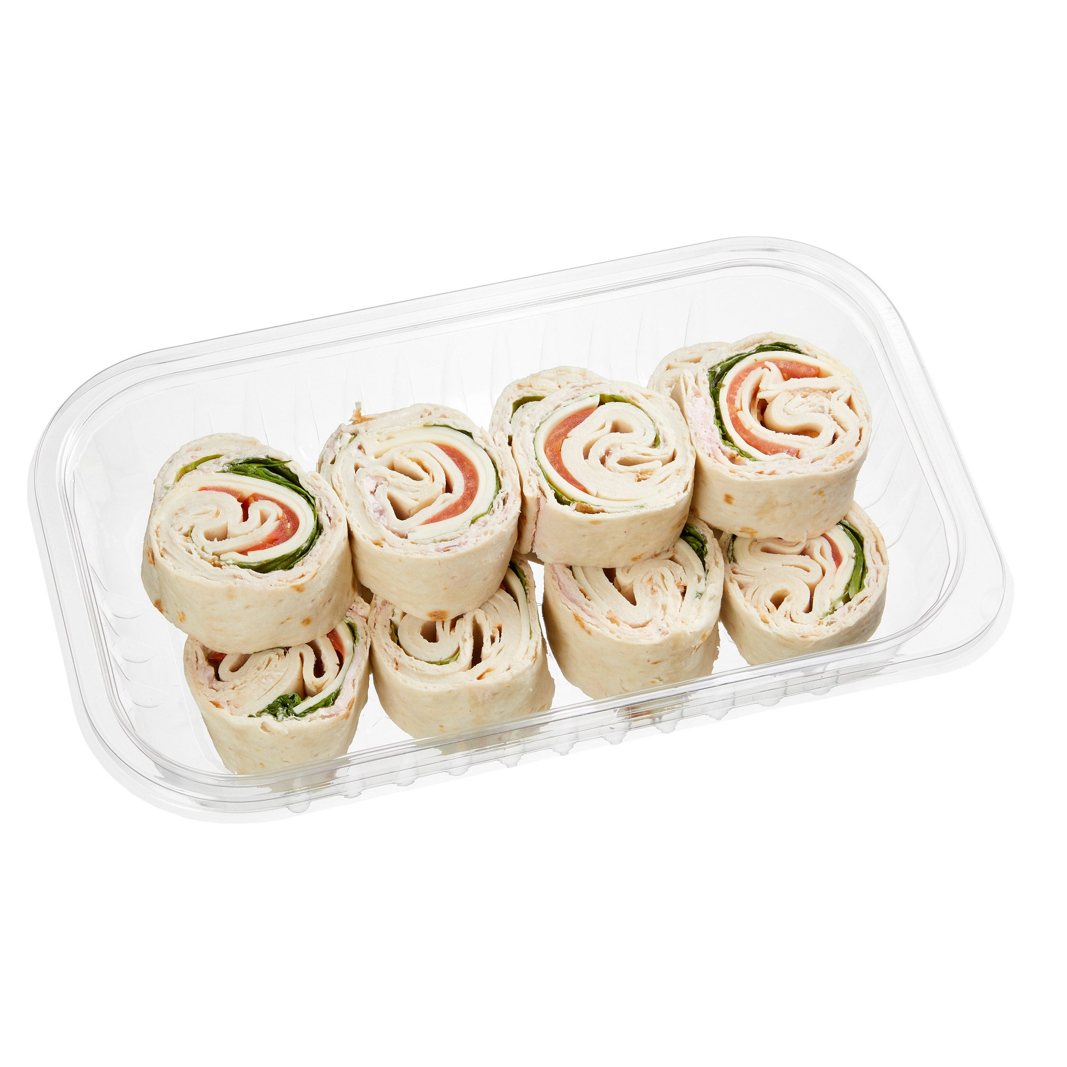 12 PIECE ROASTED CHICKEN & SWISS ROLLER TRAY PER LB
