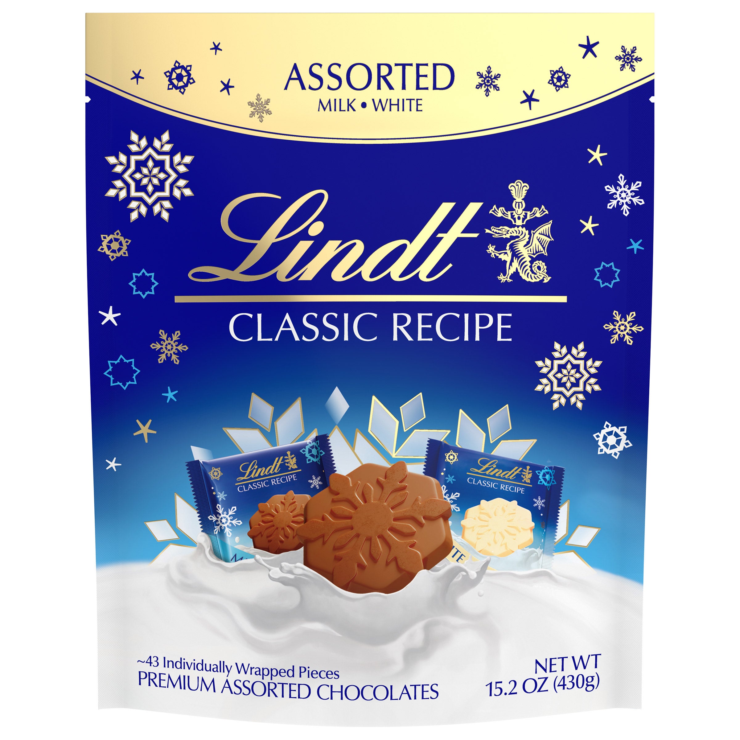 LINDT CLASSIC SNOWFLAKES 17.5 OZ - Image 1