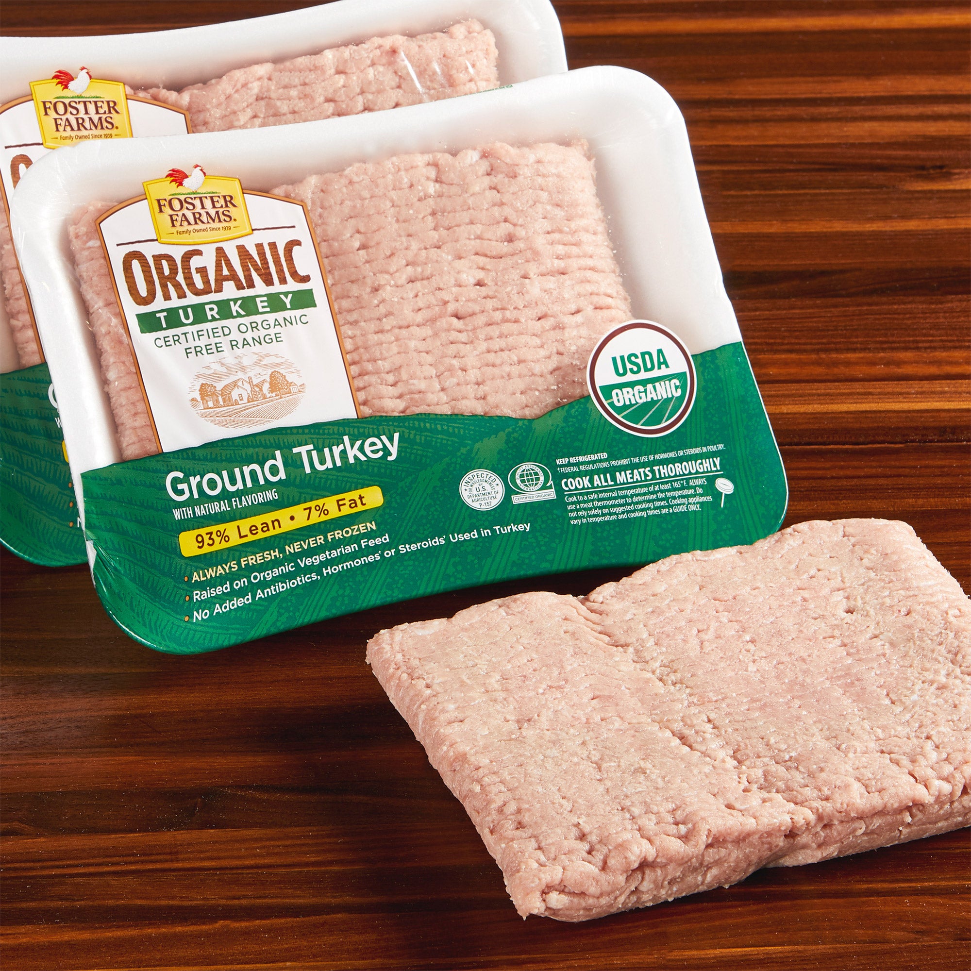 ORGANIC GROUND TURKEY 93% LEAN / 7% FAT PER LB. - Image 1