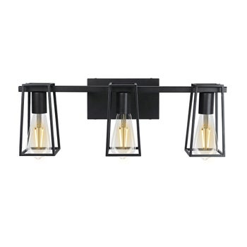 FEIT 3 LIGHT VANITY FIXTURE BLACK ^