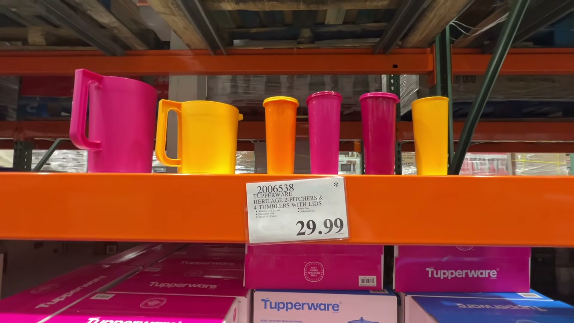 Tupperware Heritage 2-Pitchers & 4-Tumblers with Lids (#2006538