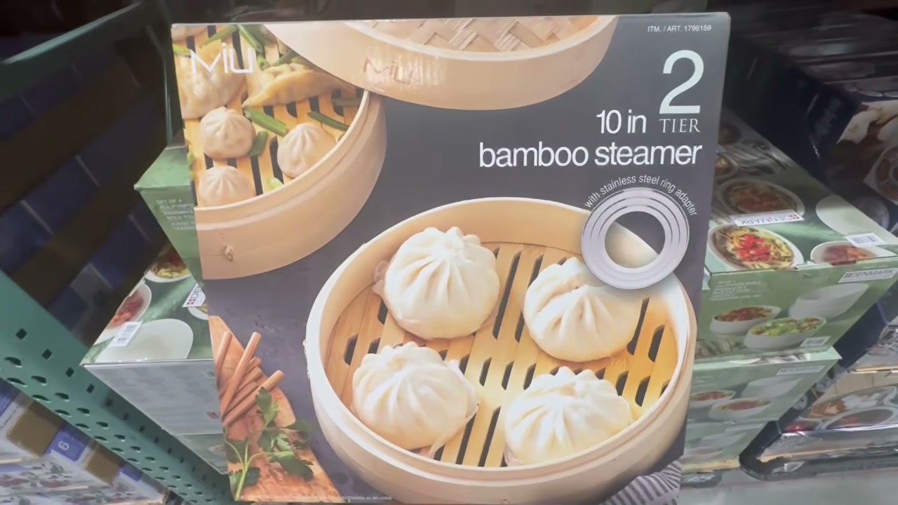 MIU 10 Inch 2-Tier Bamboo Steamer