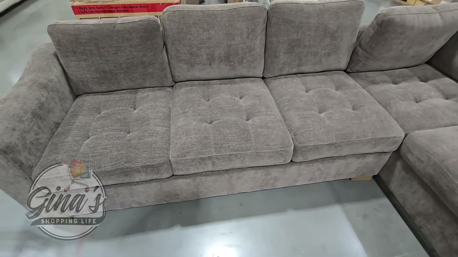 Thomasville Ellsford L-Shaped Fabric Sectional, Brown (#1862041