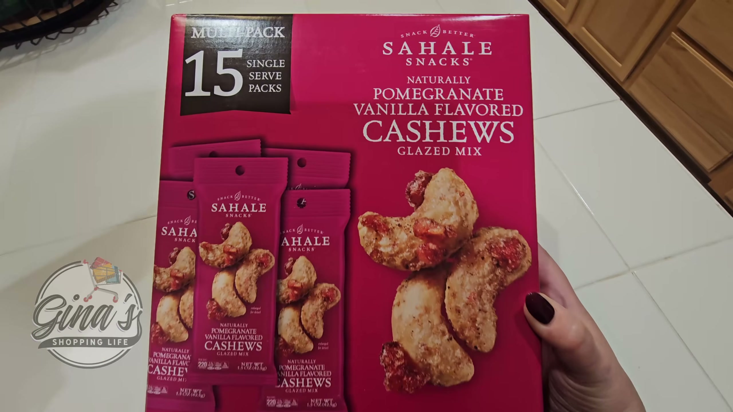 Sahale Snacks Pomegranate Vanilla Flavored Cashews Glazed Mix, 15