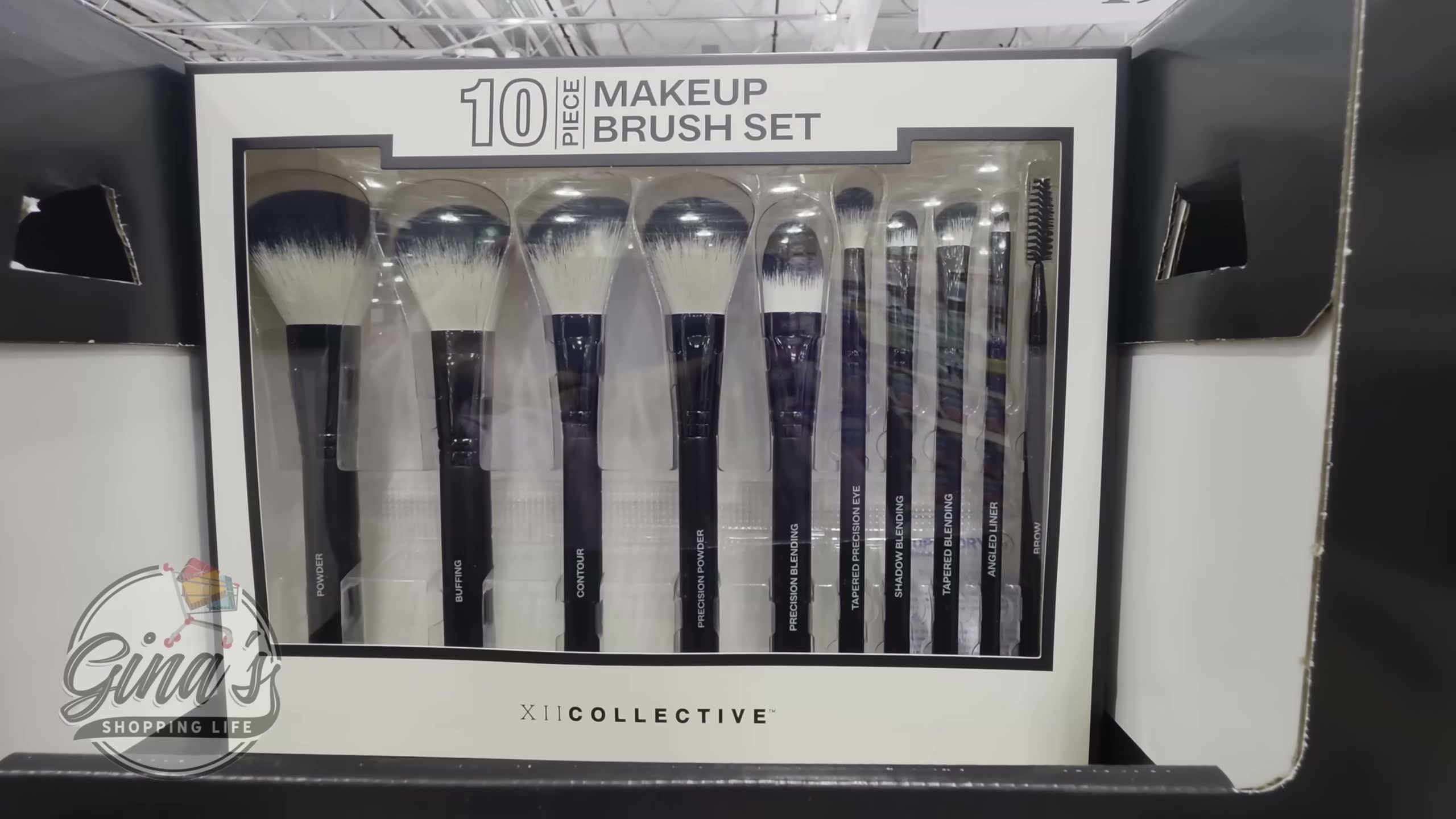 XII Collective 10-Piece Makeup Brush Set (#1996691) - $19.99