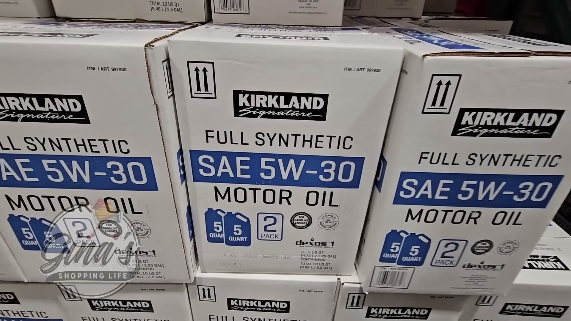 Kirkland Signature Full Synthetic 5W-30 Motor Oil, 5-Quart, 2-Pack 